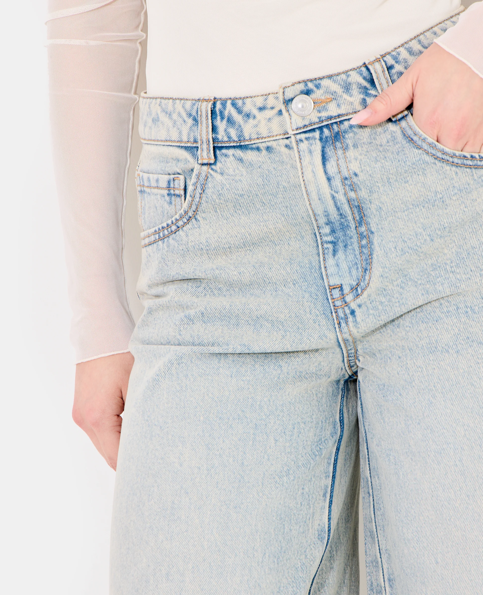 Jean extra wide taille haute - Image 3