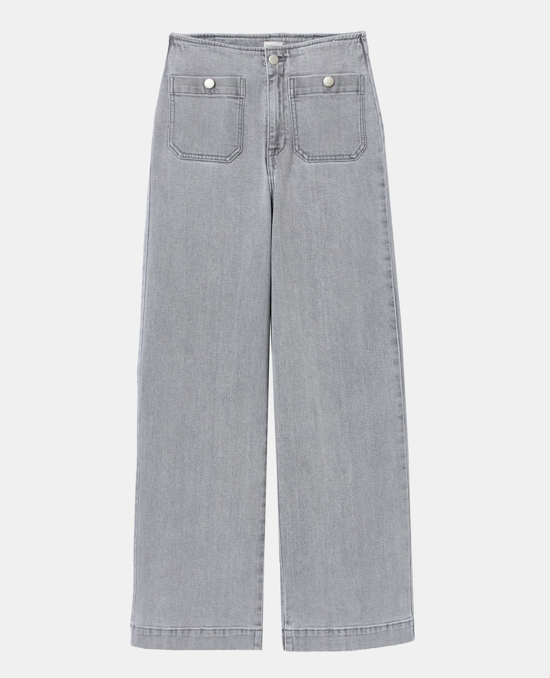 Jean wide taille haute avec poches devant - Image 4