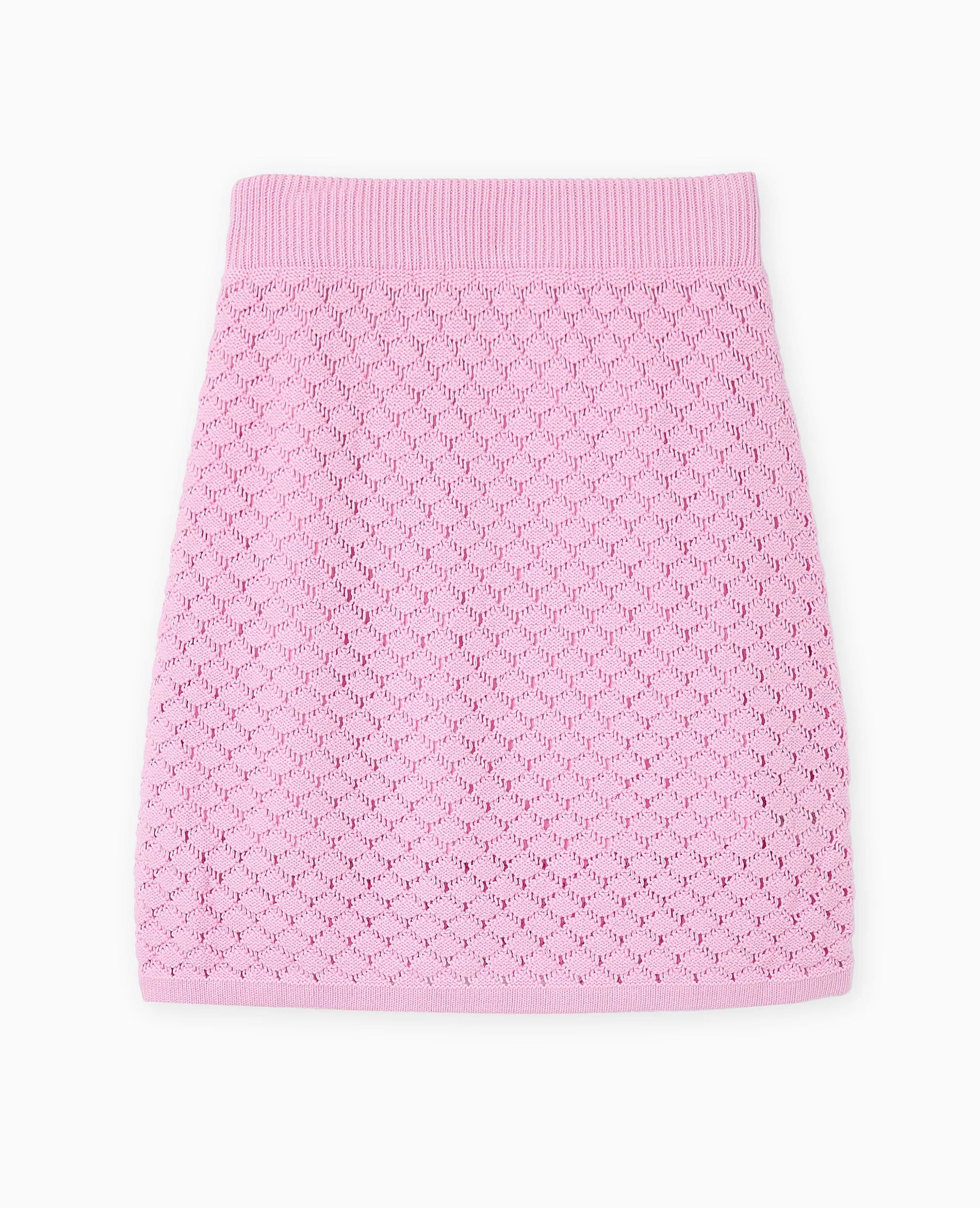 Jupe courte en maille ajourée - Image 4