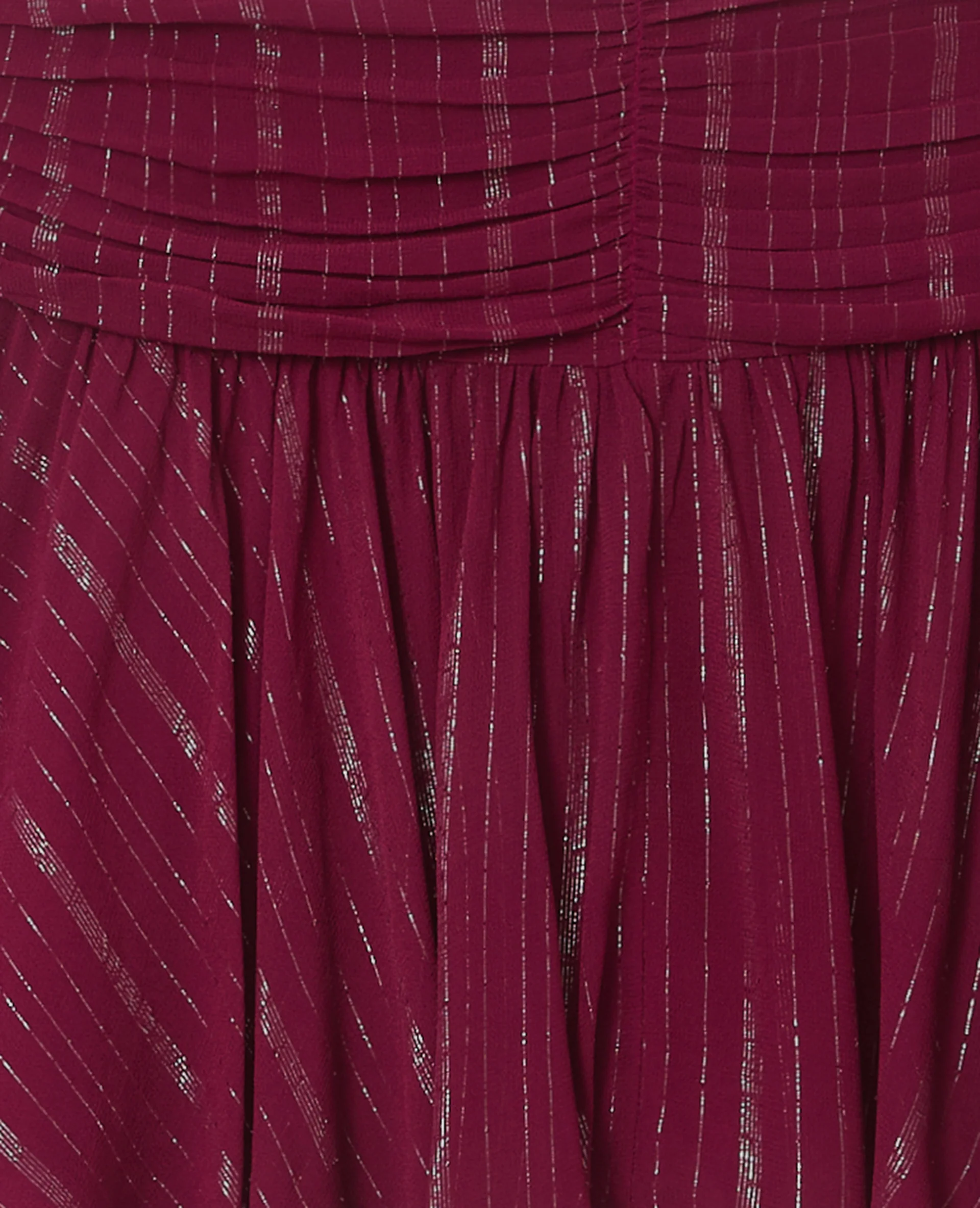 Jupe courte taille drapée avec lurex - Image 8