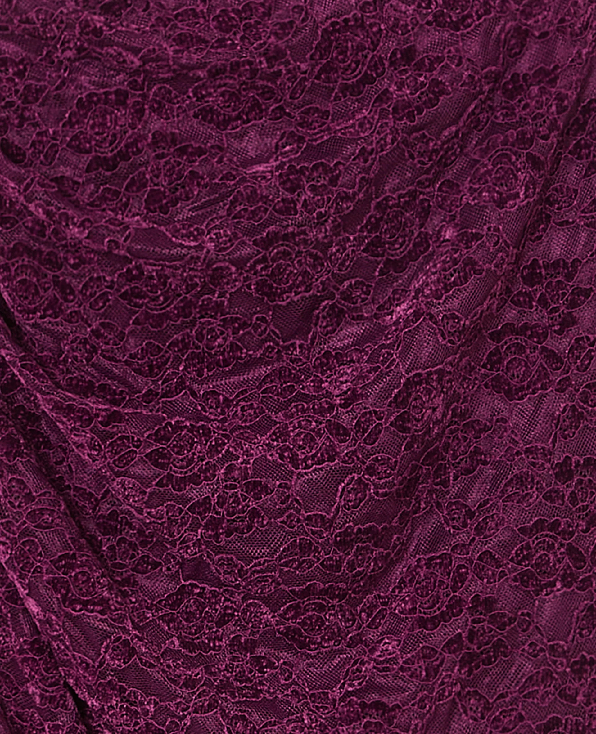 Jupe longue en résille avec fleurs velours - Image 8