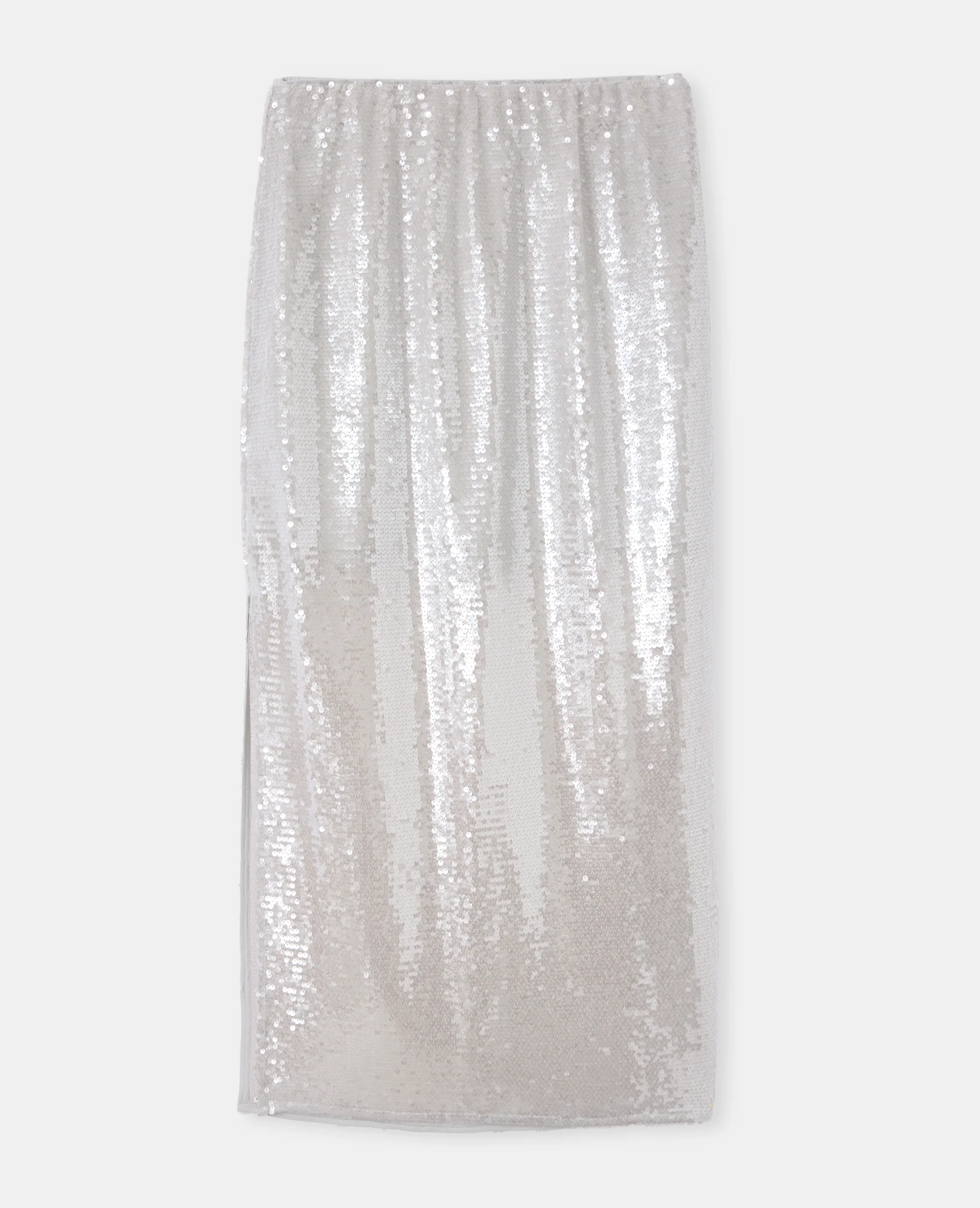Jupe longue et droite avec sequins - Image 4
