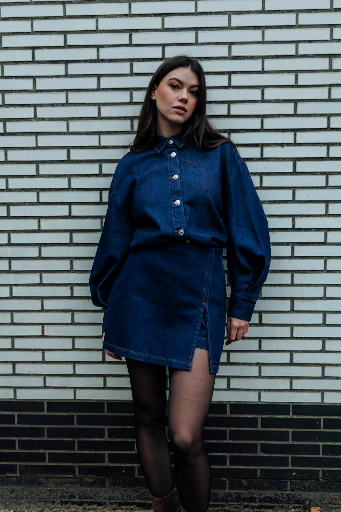 Jupe-short en jean