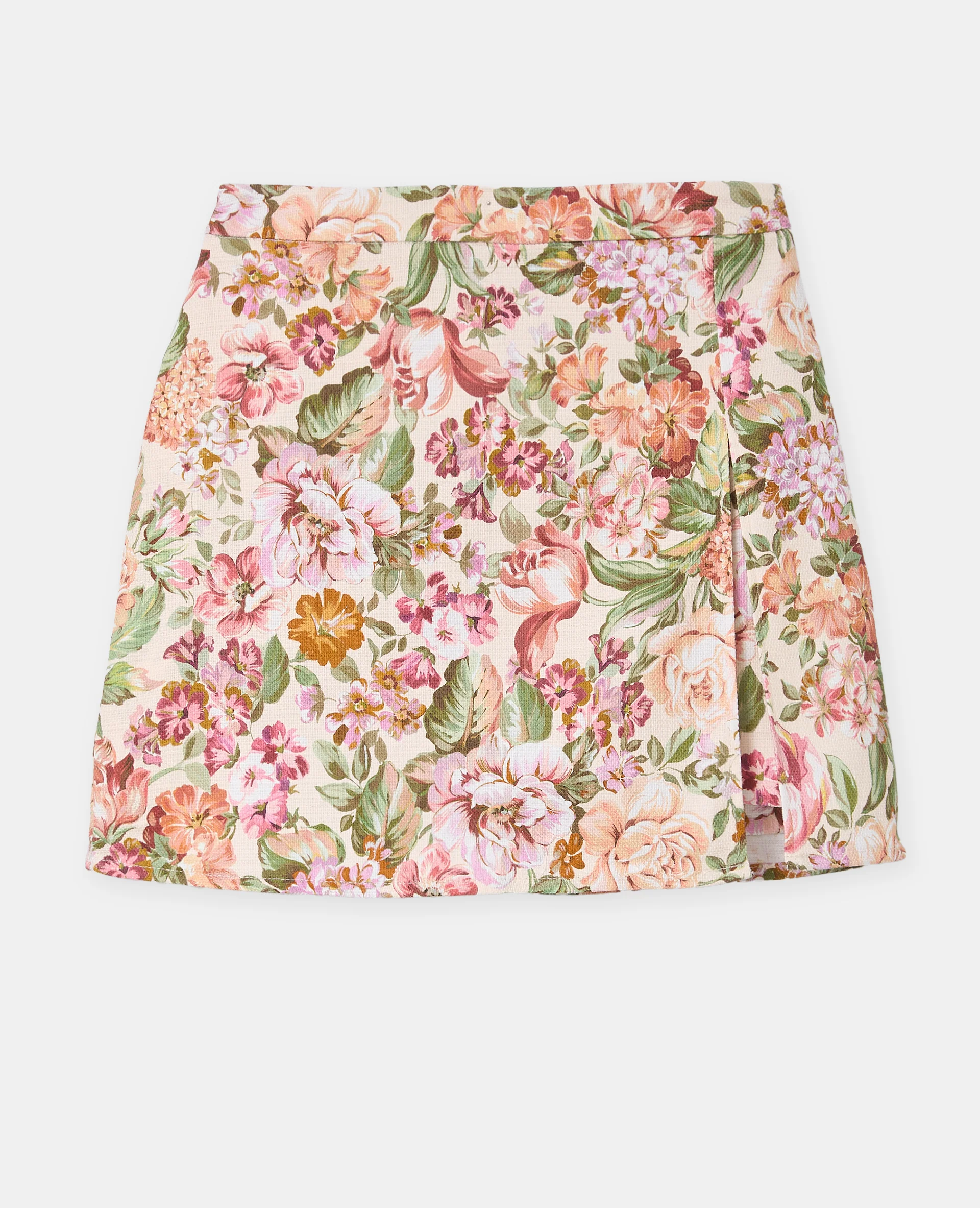 Jupe-short motif fleurs façon tapisserie - Image 4