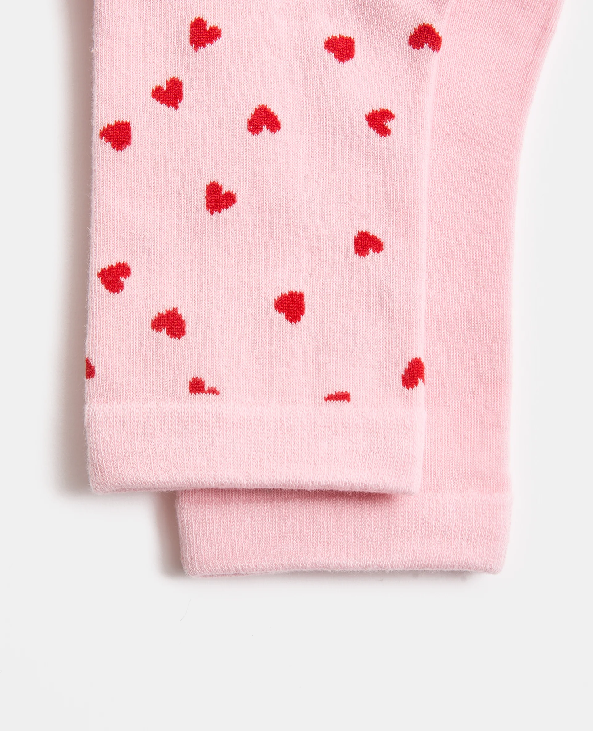 Lot de 2 paires de chaussettes avec cœurs - Image 2