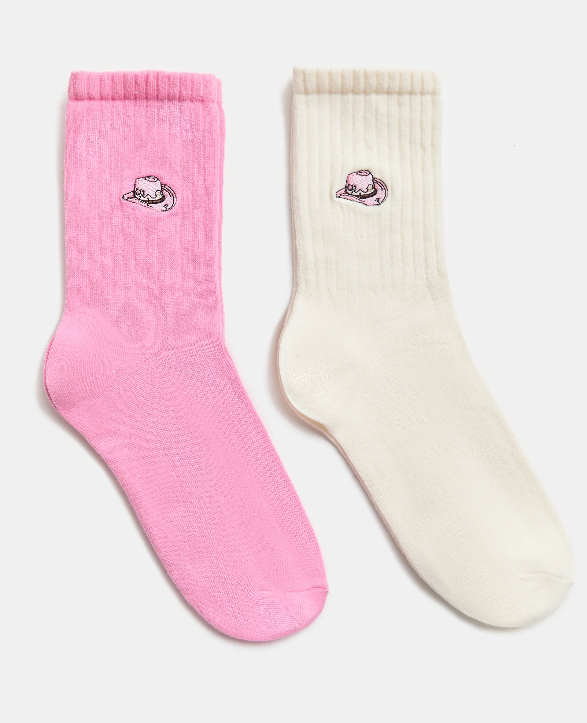 Lot de 2 paires de chaussettes avec chapeau cowboy
