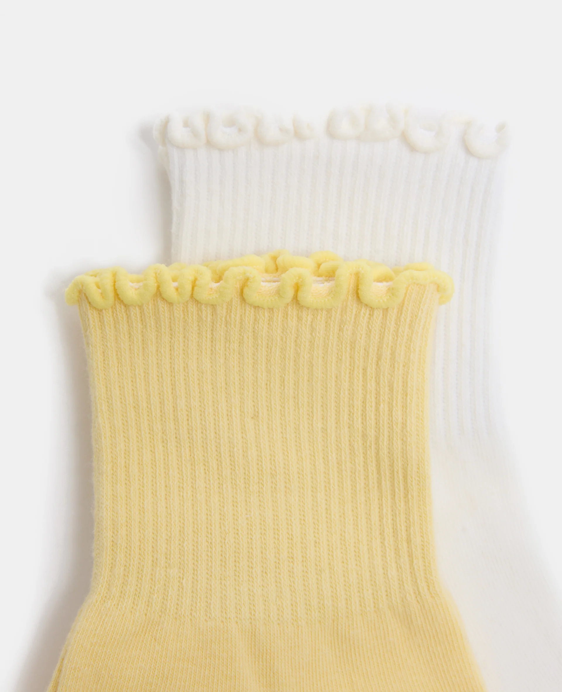 Lot de 2 paires de chaussettes avec finitions ondulées - Image 2