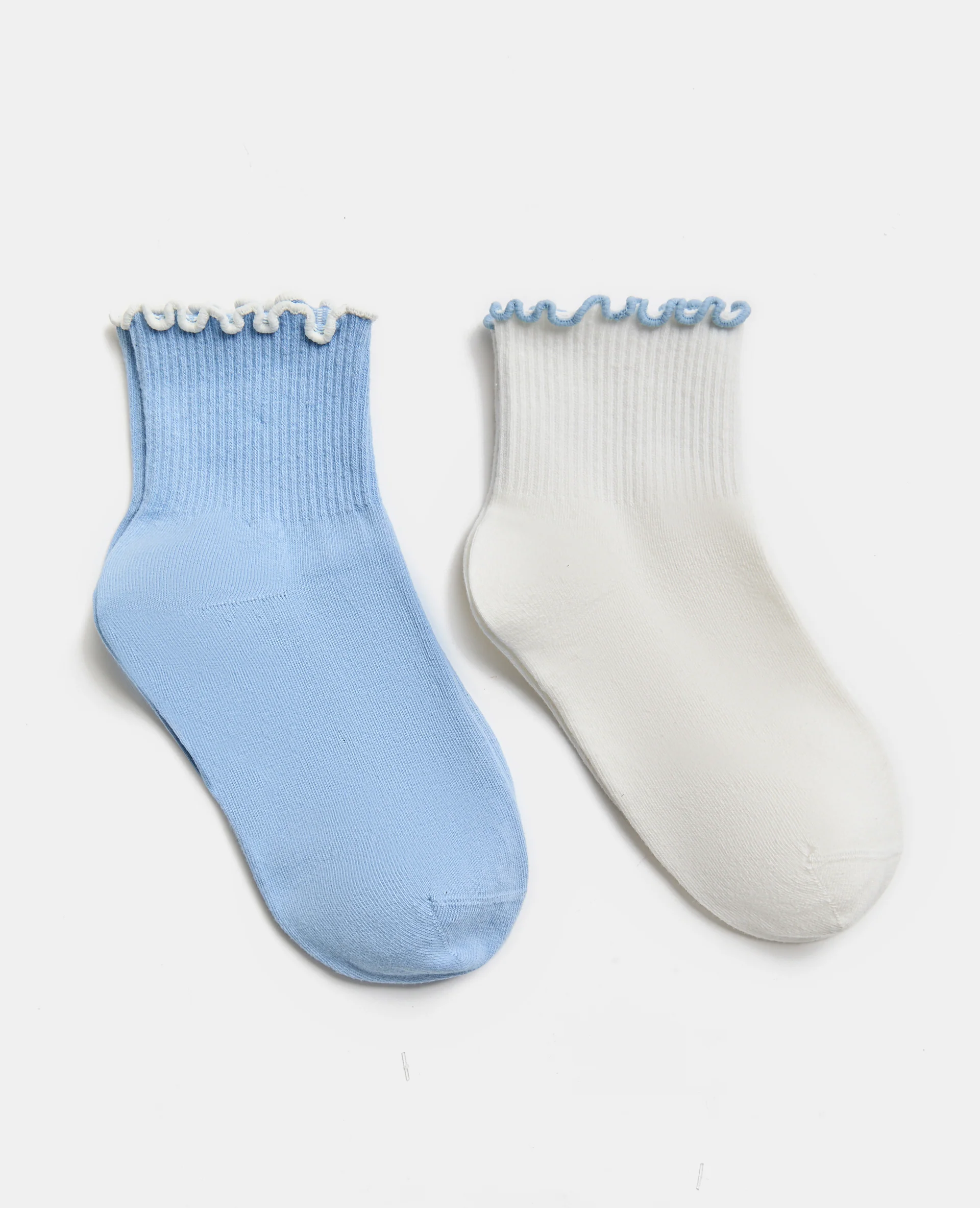 Lot de 2 paires de chaussettes avec froufrous