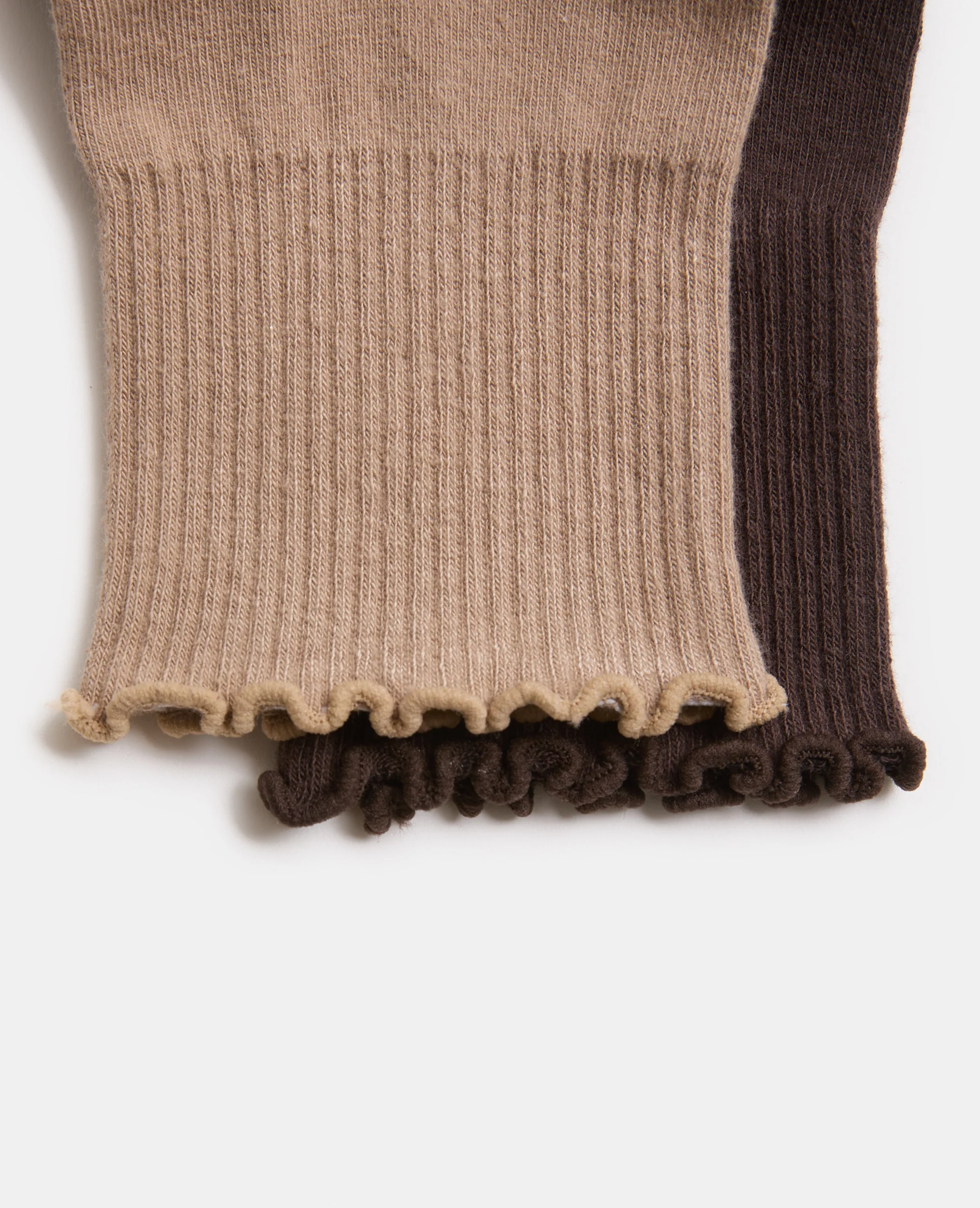 Lot de 2 paires de chaussettes bords ondulés - Image 3