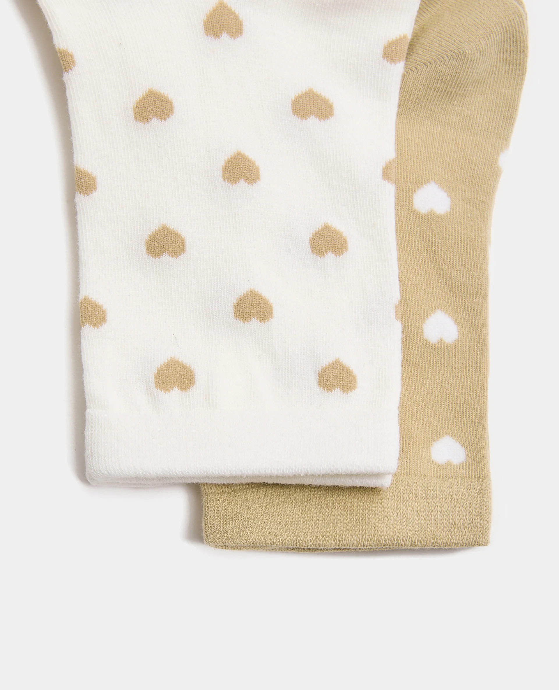 Lot de 2 paires de chaussettes motif cœurs - Image 3