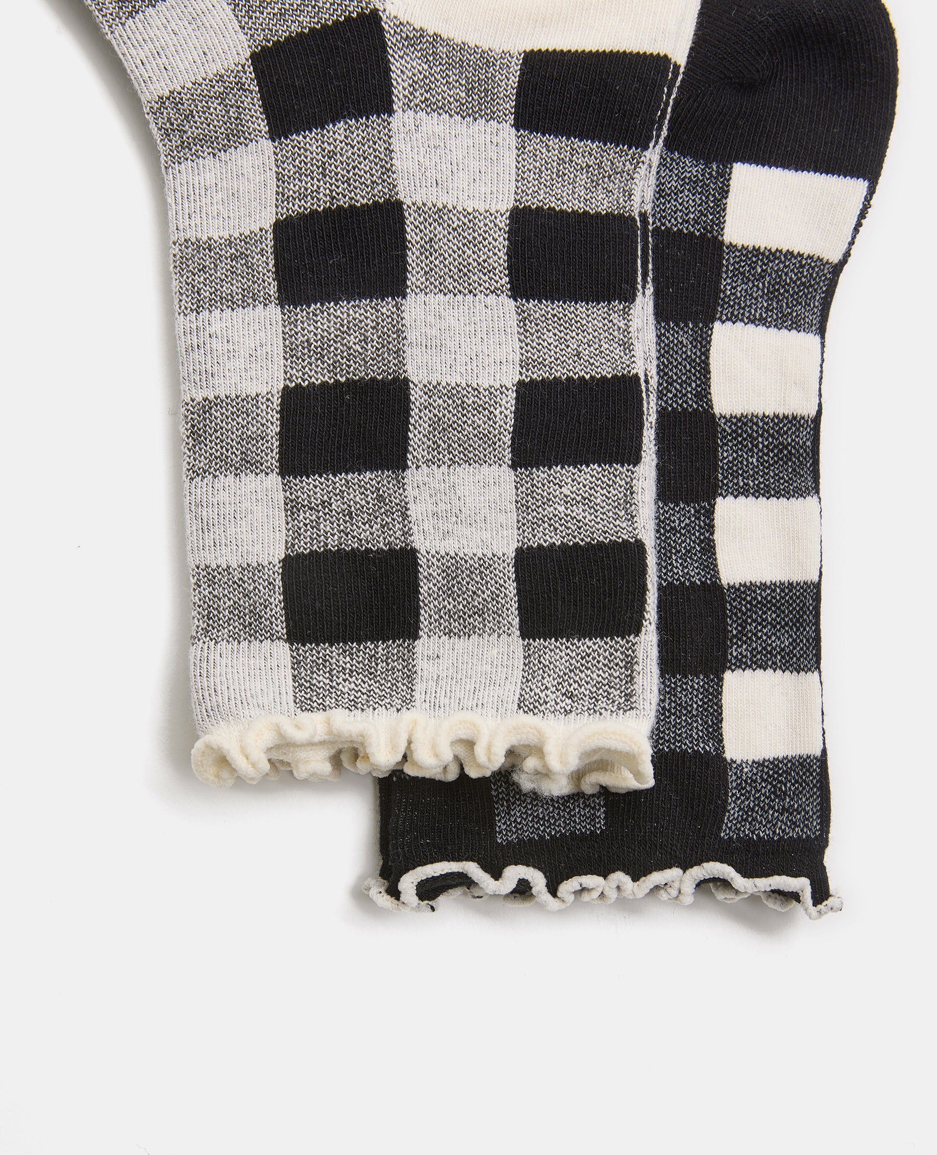 Lot de 2 paires de chaussettes motif carreaux - Image 3