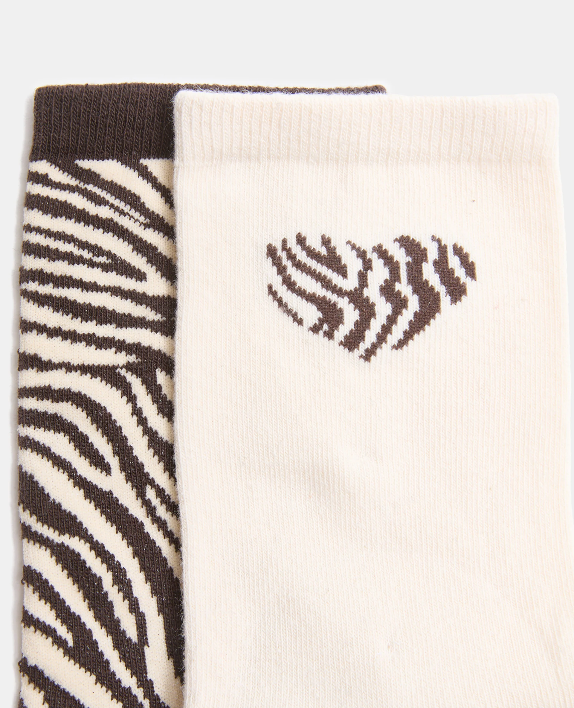 Lot de 2 paires de chaussettes zèbre - Image 2