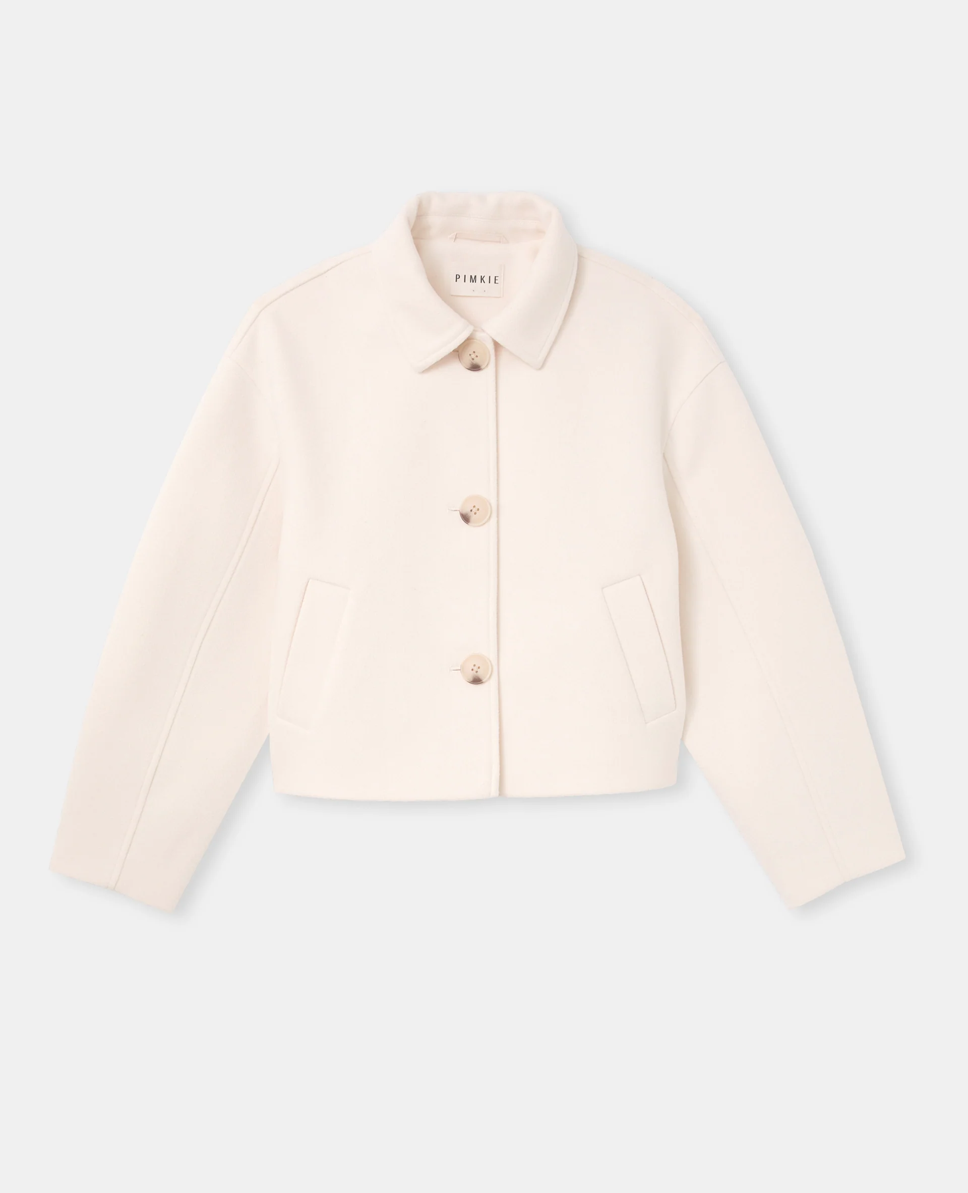 Manteau court effet drap de laine - Image 4