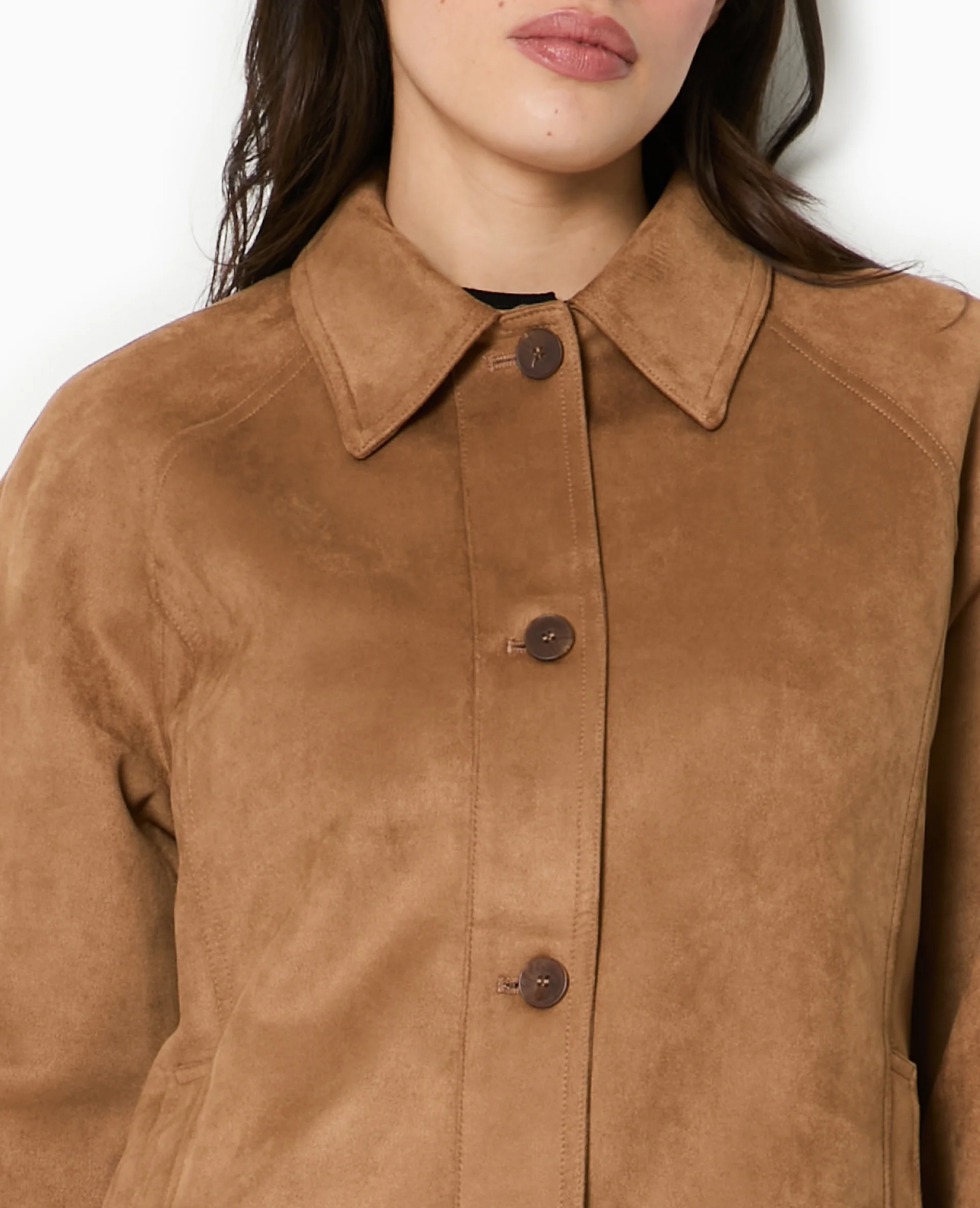 Manteau court en suédine - Image 3