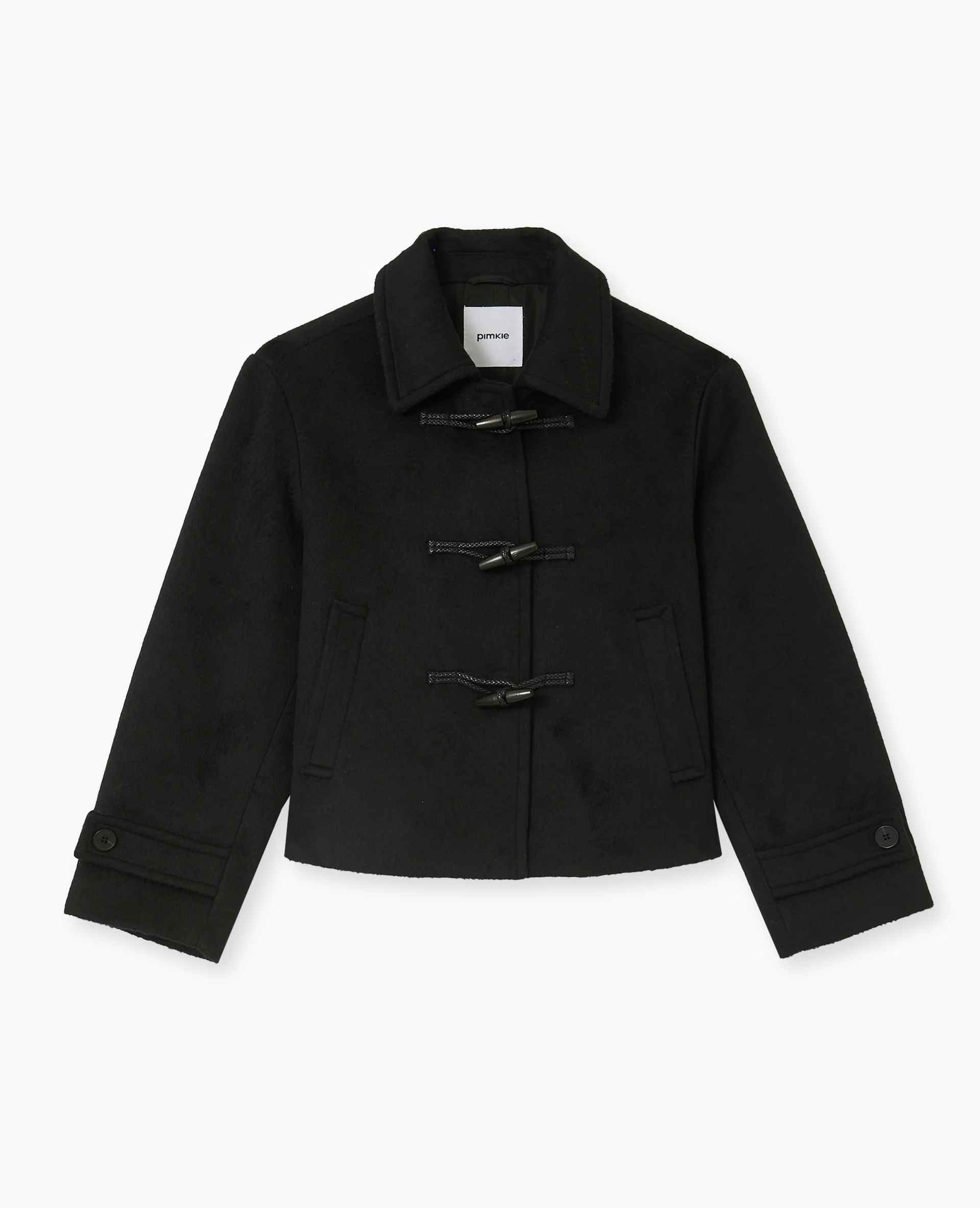 Manteau court et droit avec boutons duffle coat - Image 4