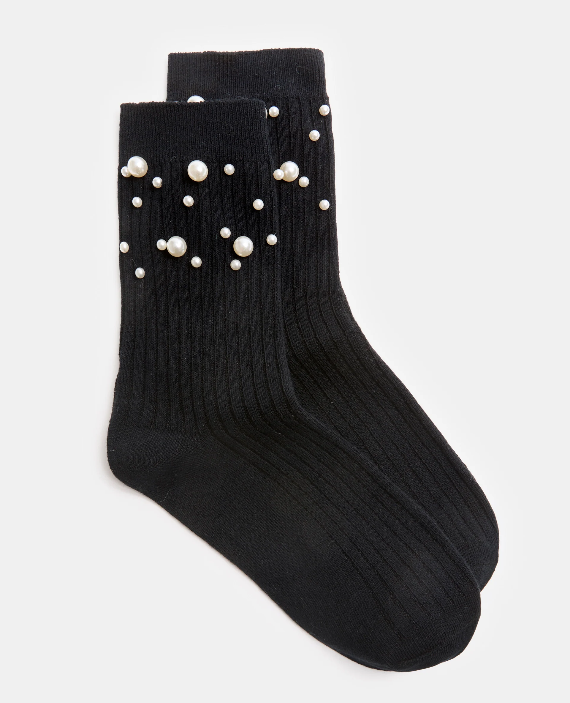 Paire de chaussettes avec perles