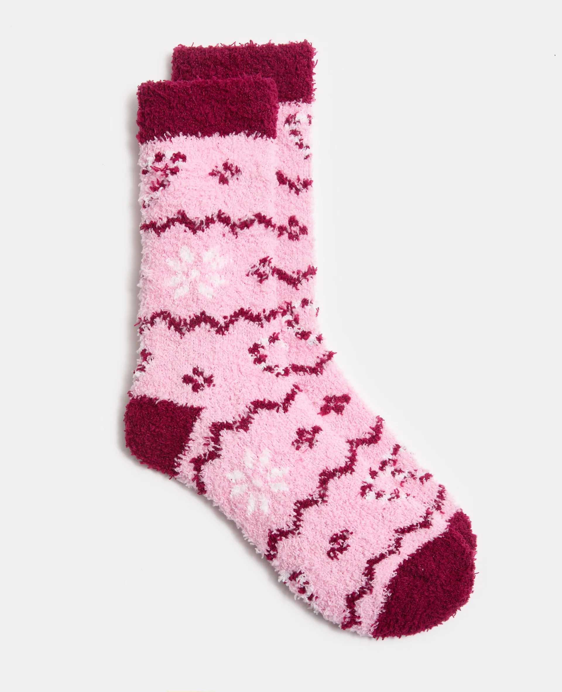 Paire de chaussettes fluffy avec motifs de Noël - Image 2