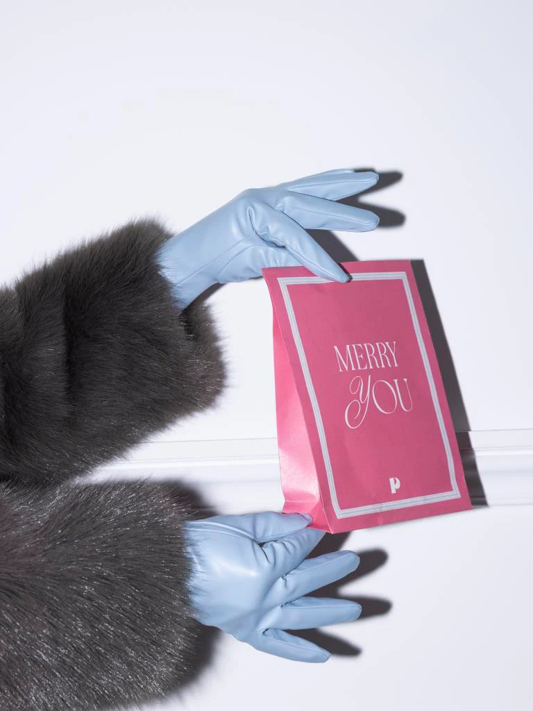 Paire de gants en simili avec intérieur chaud