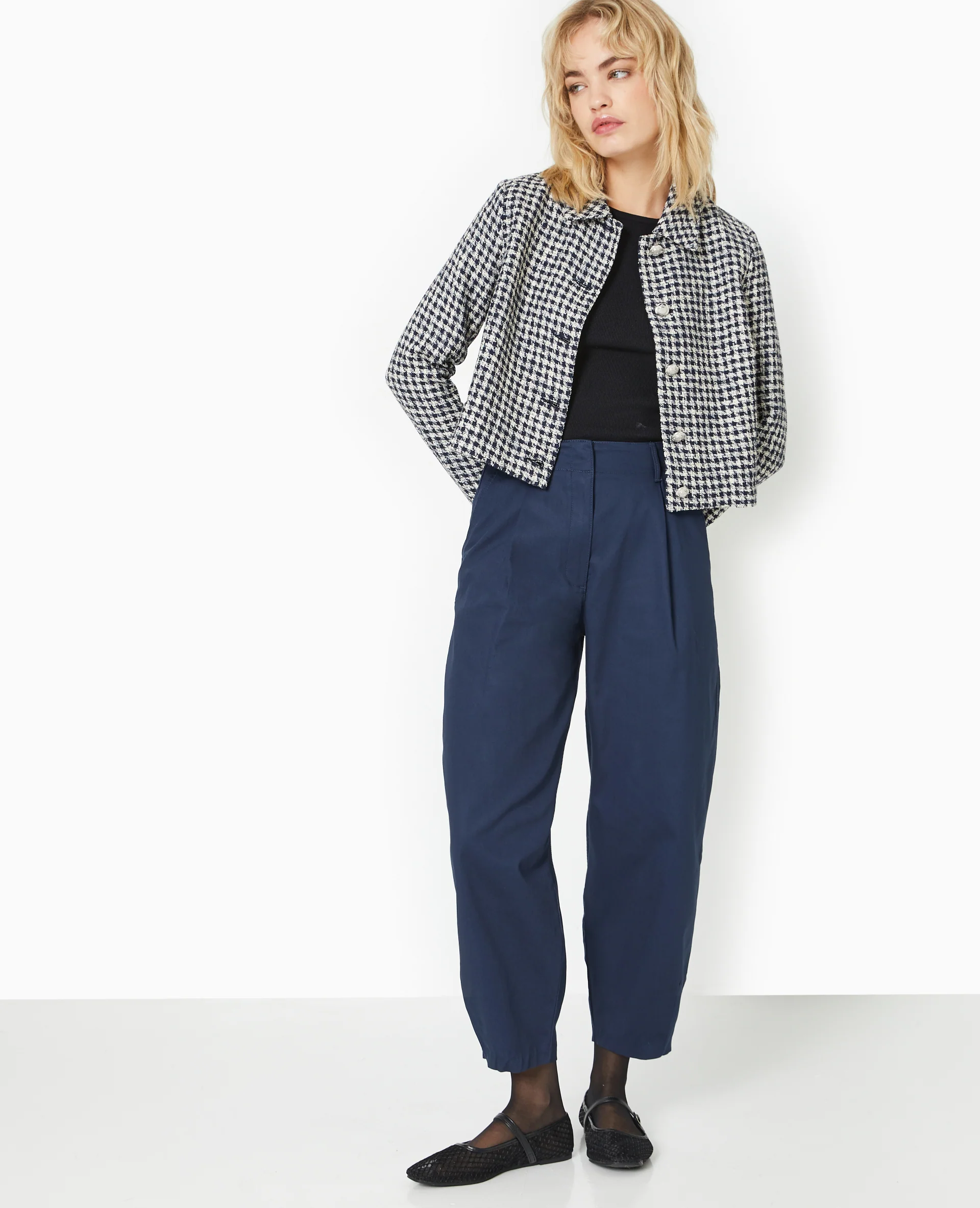 Pantalon balloon en toile