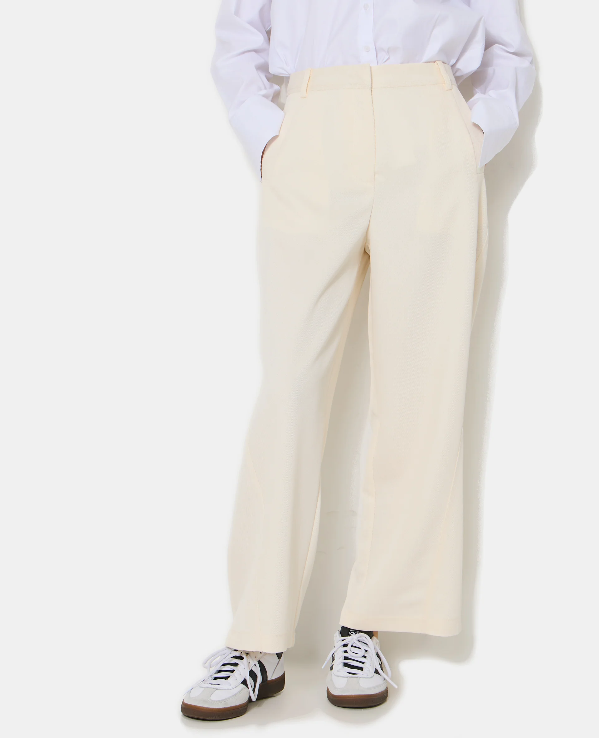 Pantalon barrel en tissu texturé - Image 5