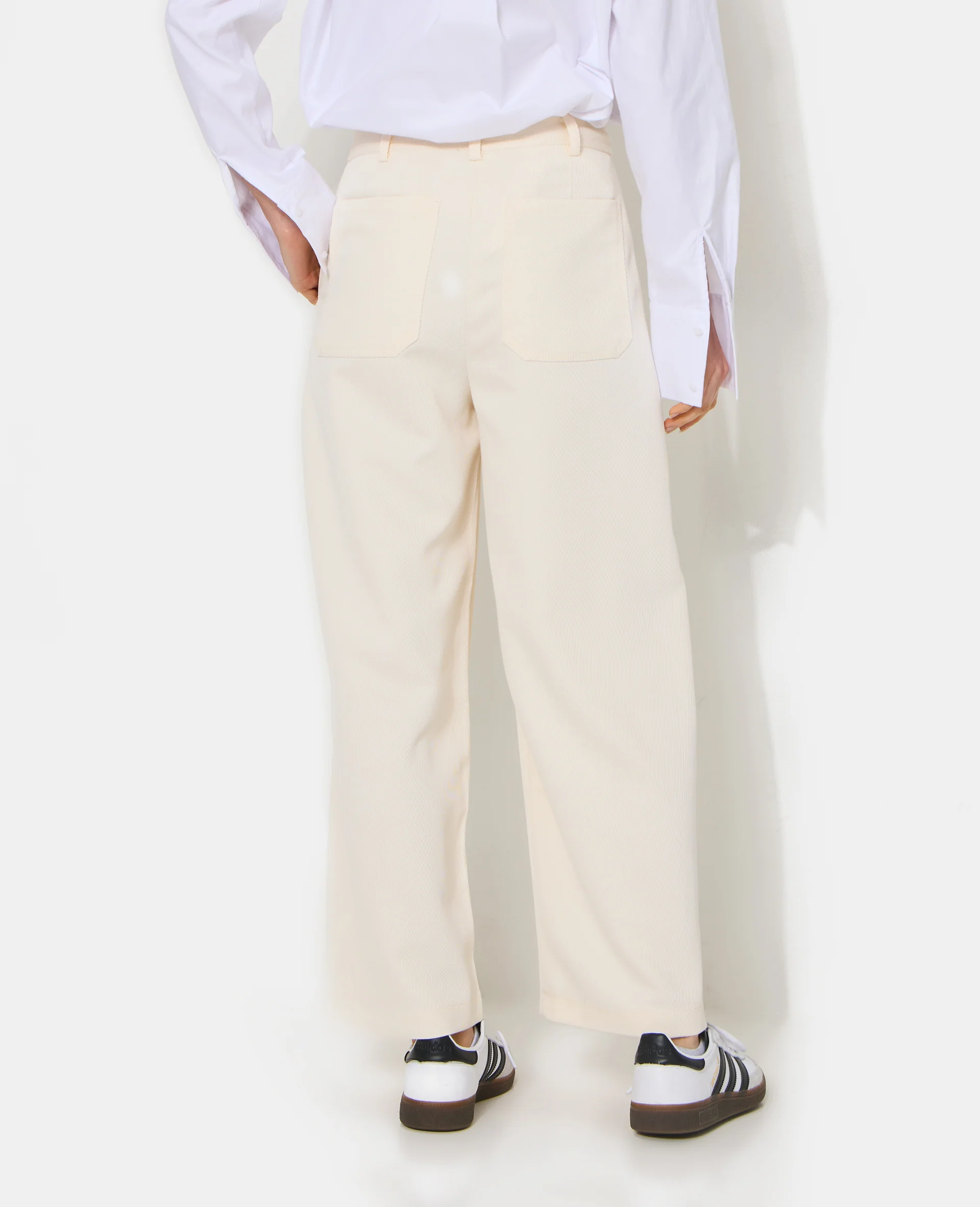 Pantalon barrel en tissu texturé - Image 6