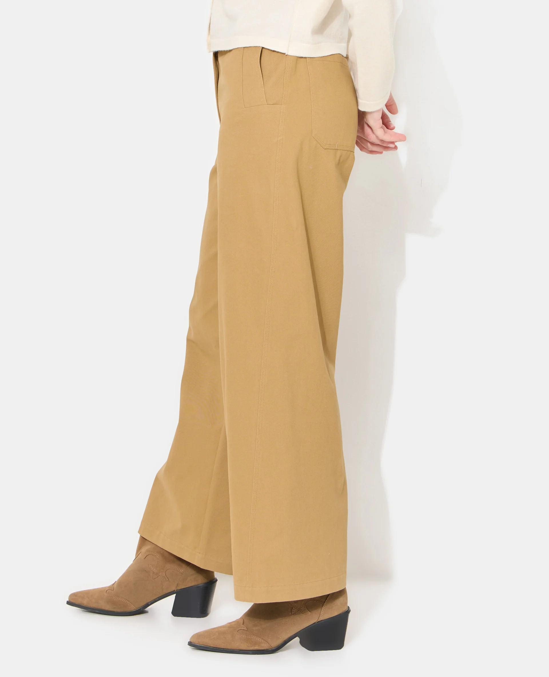 Pantalon barrel en toile - Image 2