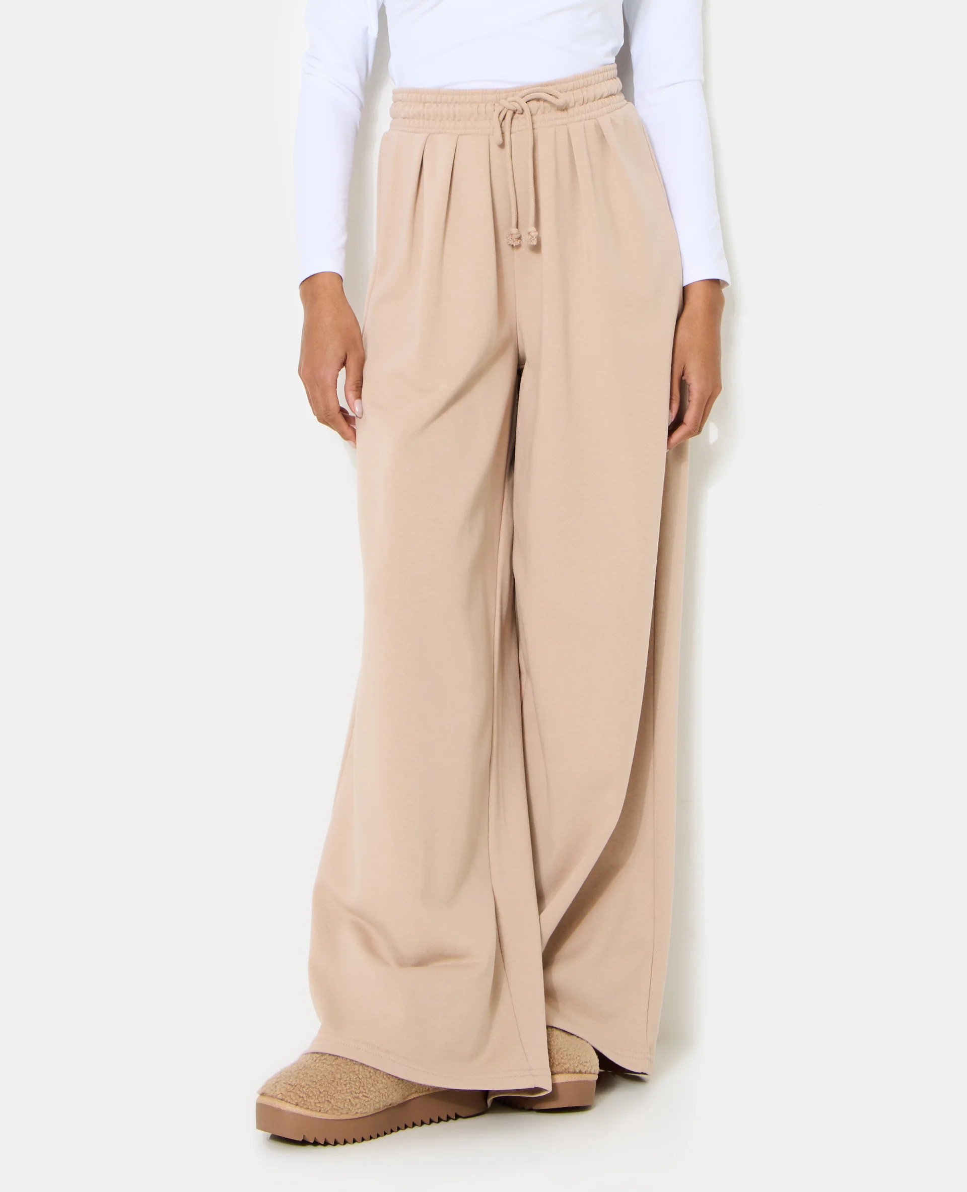 Pantalon de jogging extra large avec pinces bas droits - Image 5