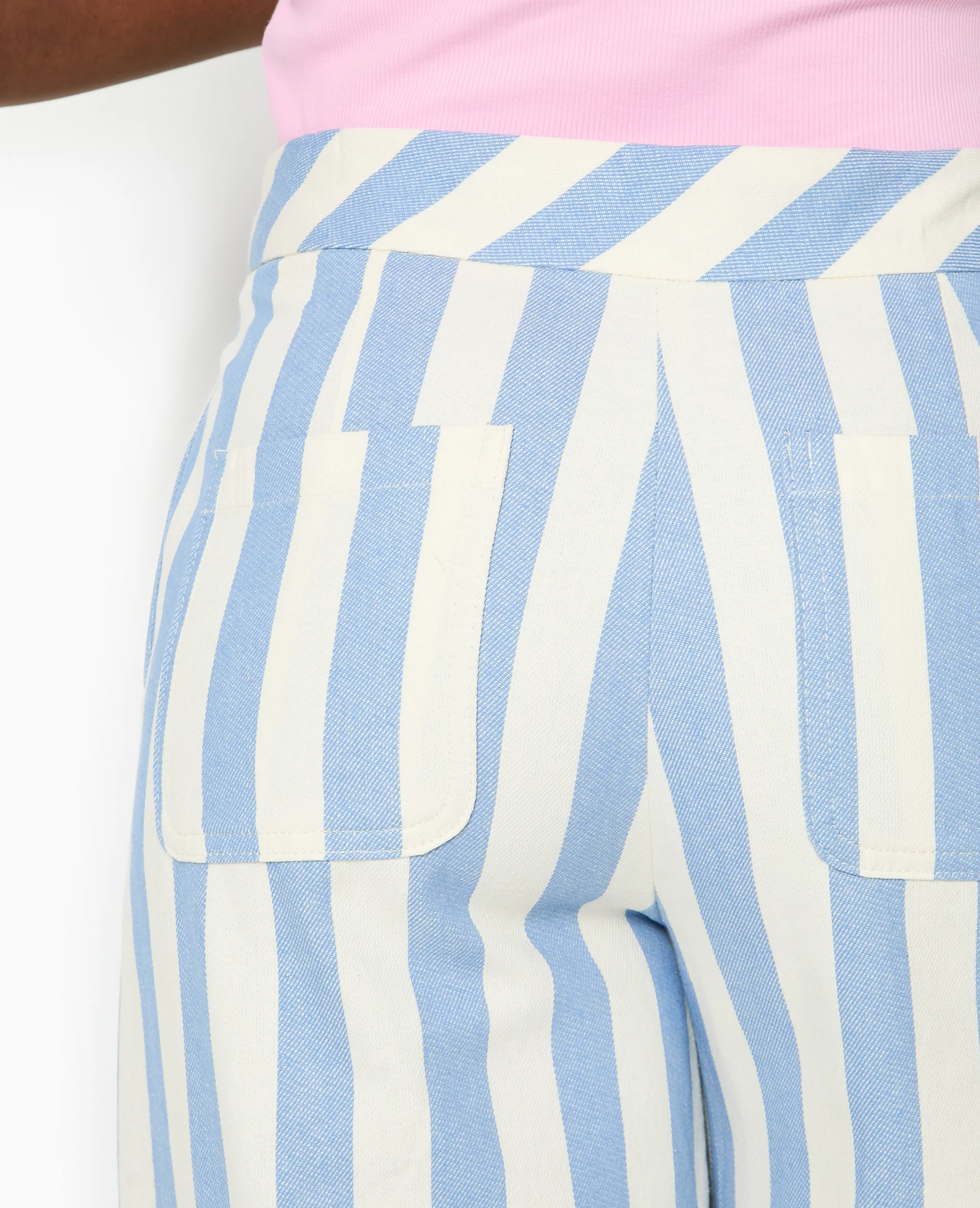 Pantalon droit avec larges rayures - Image 8