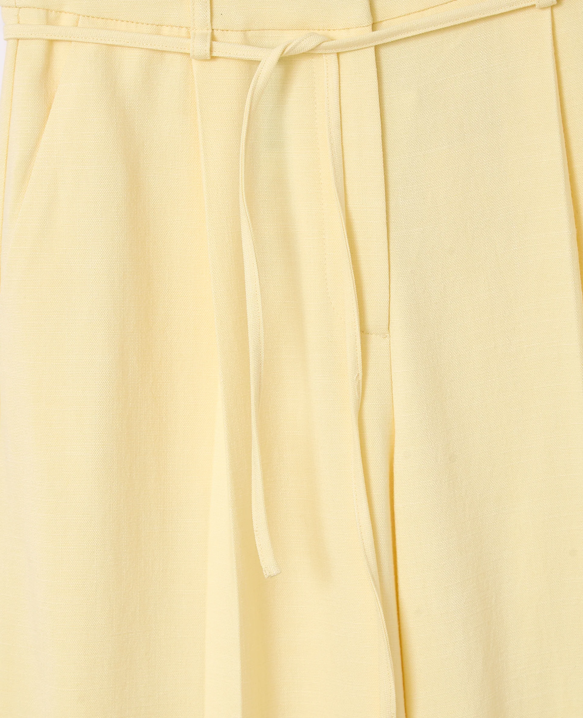 Pantalon droit en tissu effet lin - Image 7
