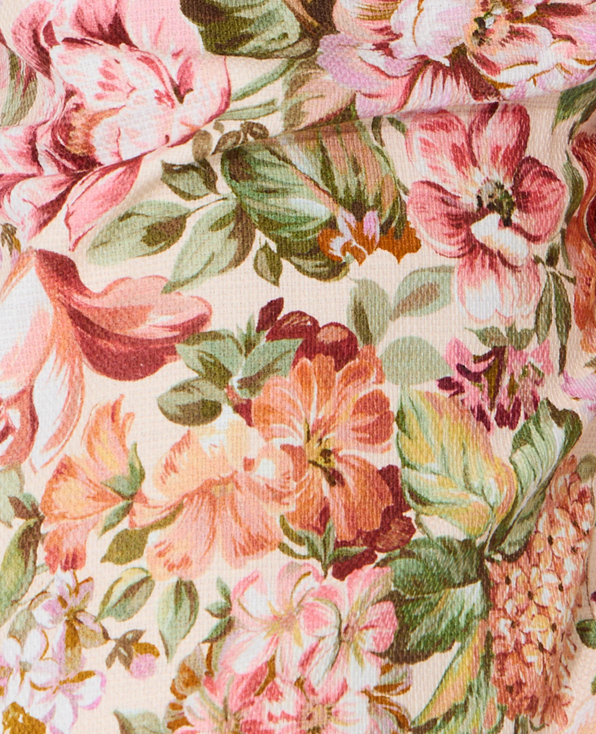 Pantalon droit motif fleurs façon tapisserie - Image 8
