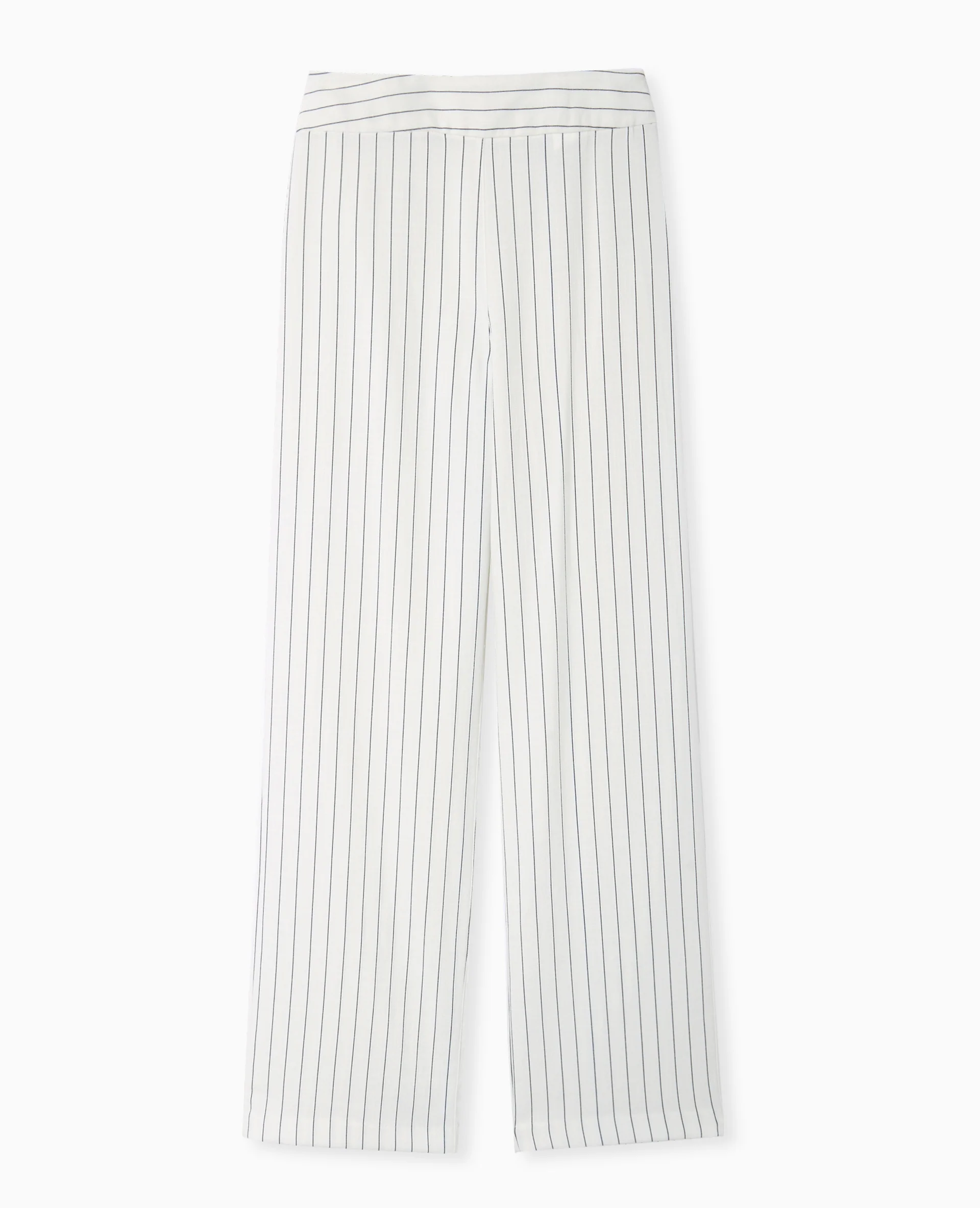 Pantalon droit rayé taille haute - Image 4
