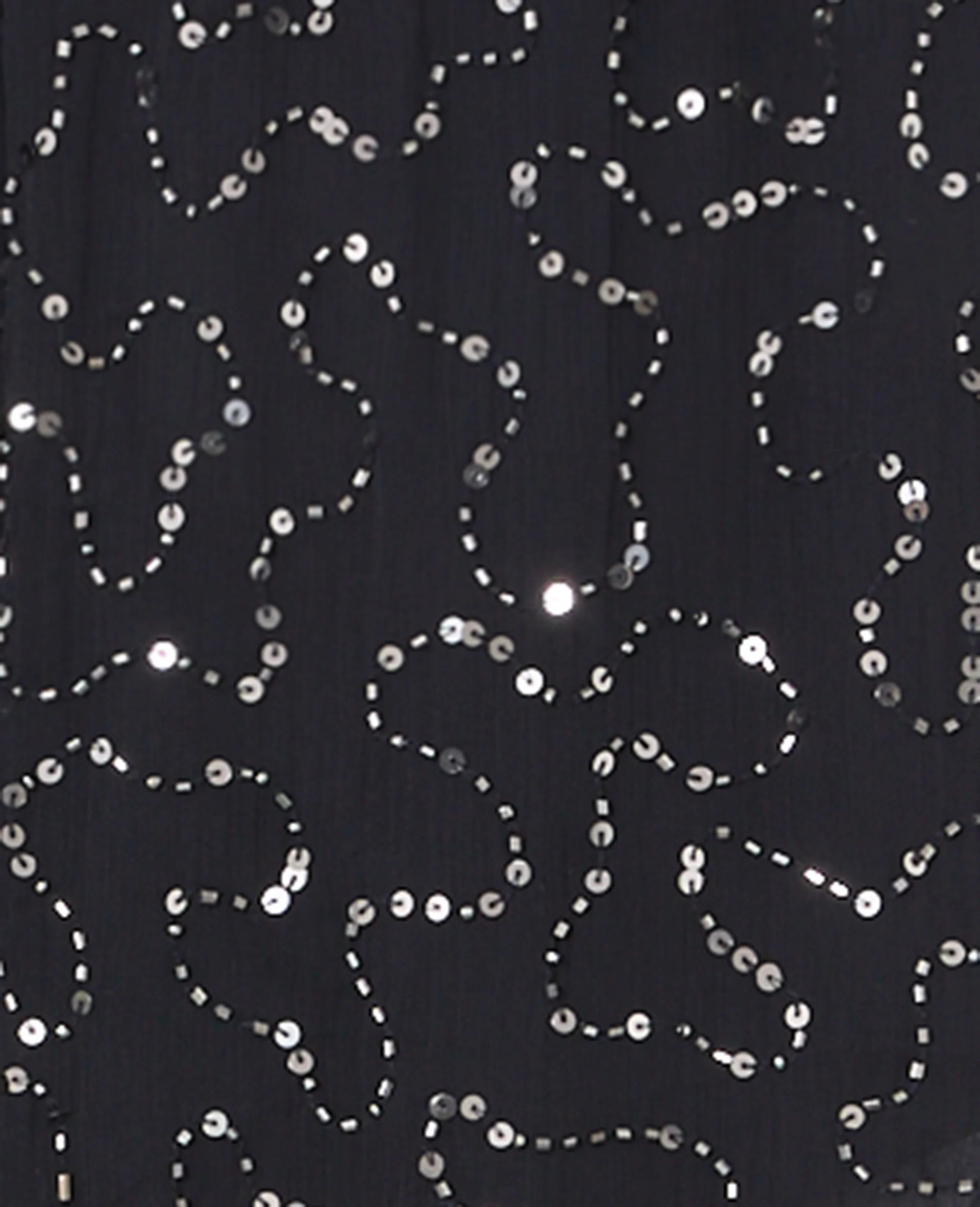 Pantalon flare en voile avec sequins et perles - Image 7