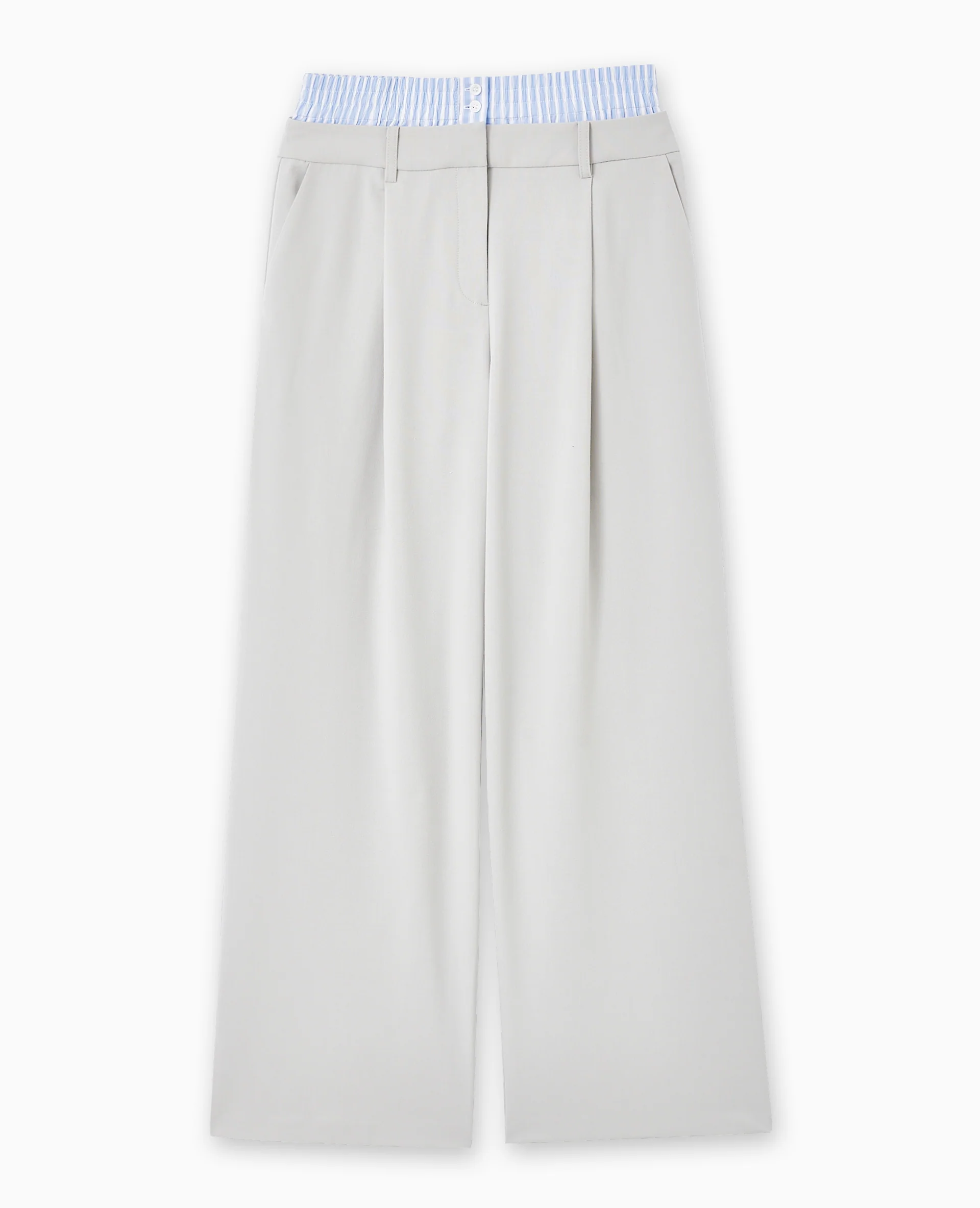 Pantalon large avec effet caleçon apparent - Image 3