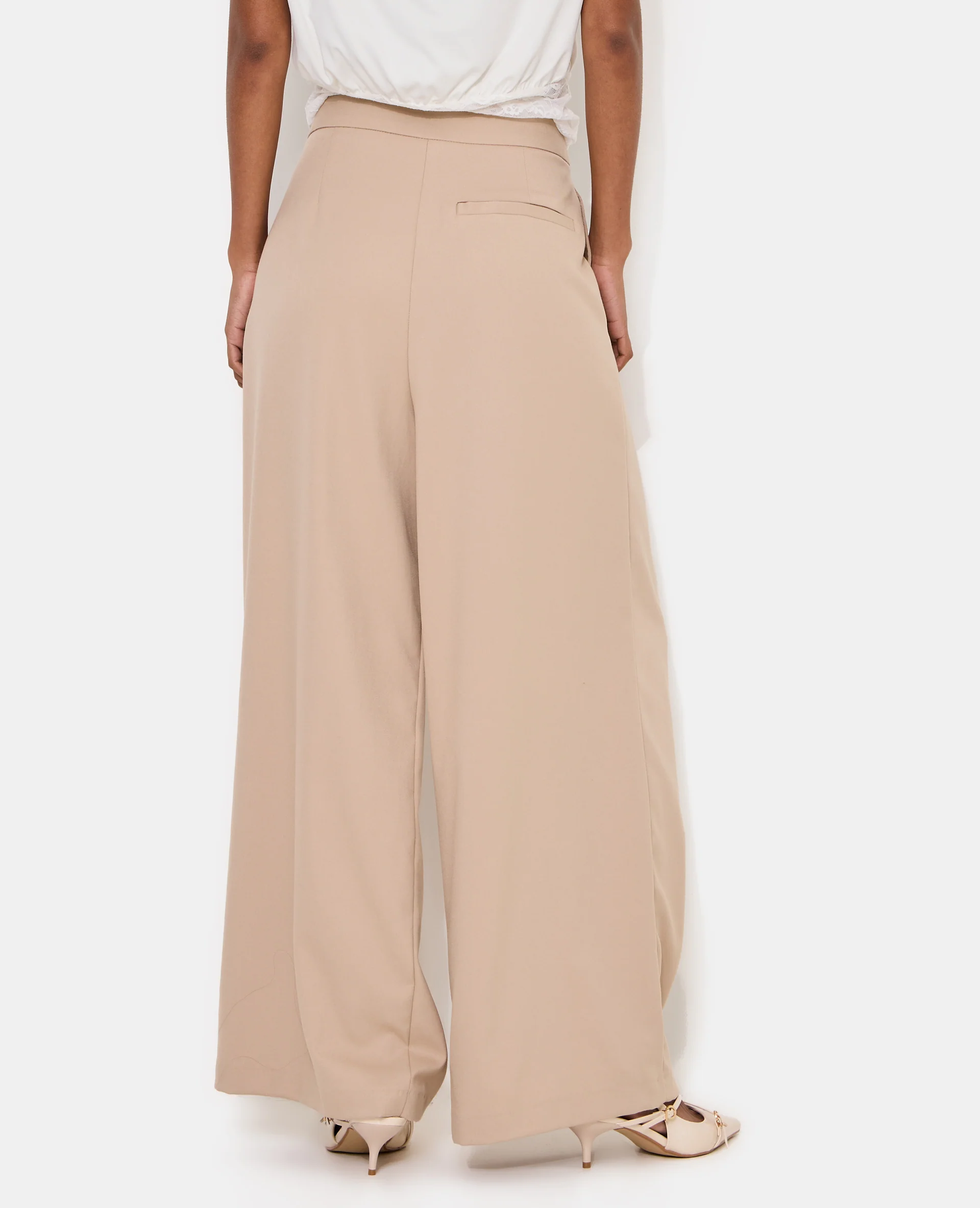 Pantalon large avec jeux de plis - Image 3
