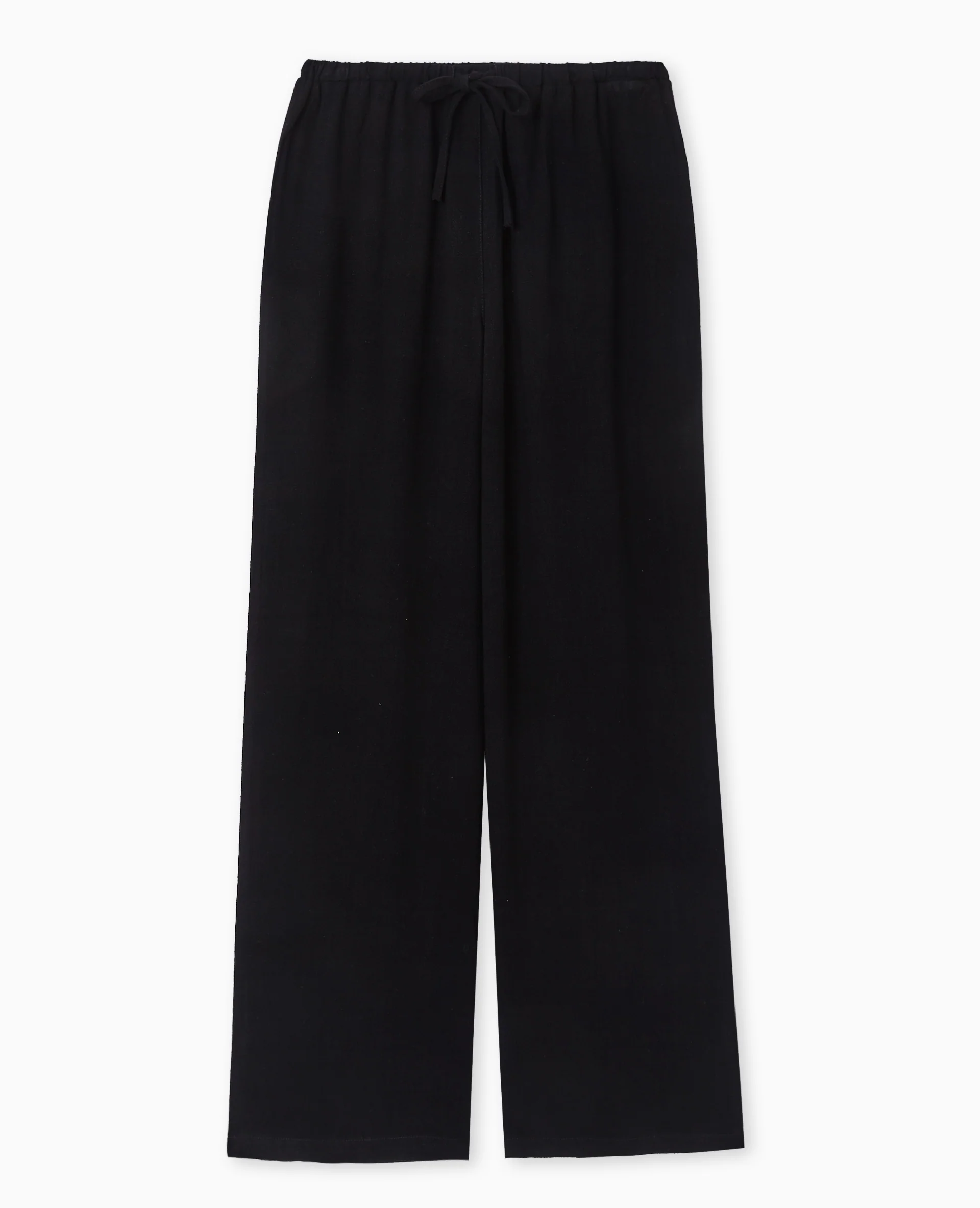 Pantalon large et droit avec taille élastiquée - Image 4