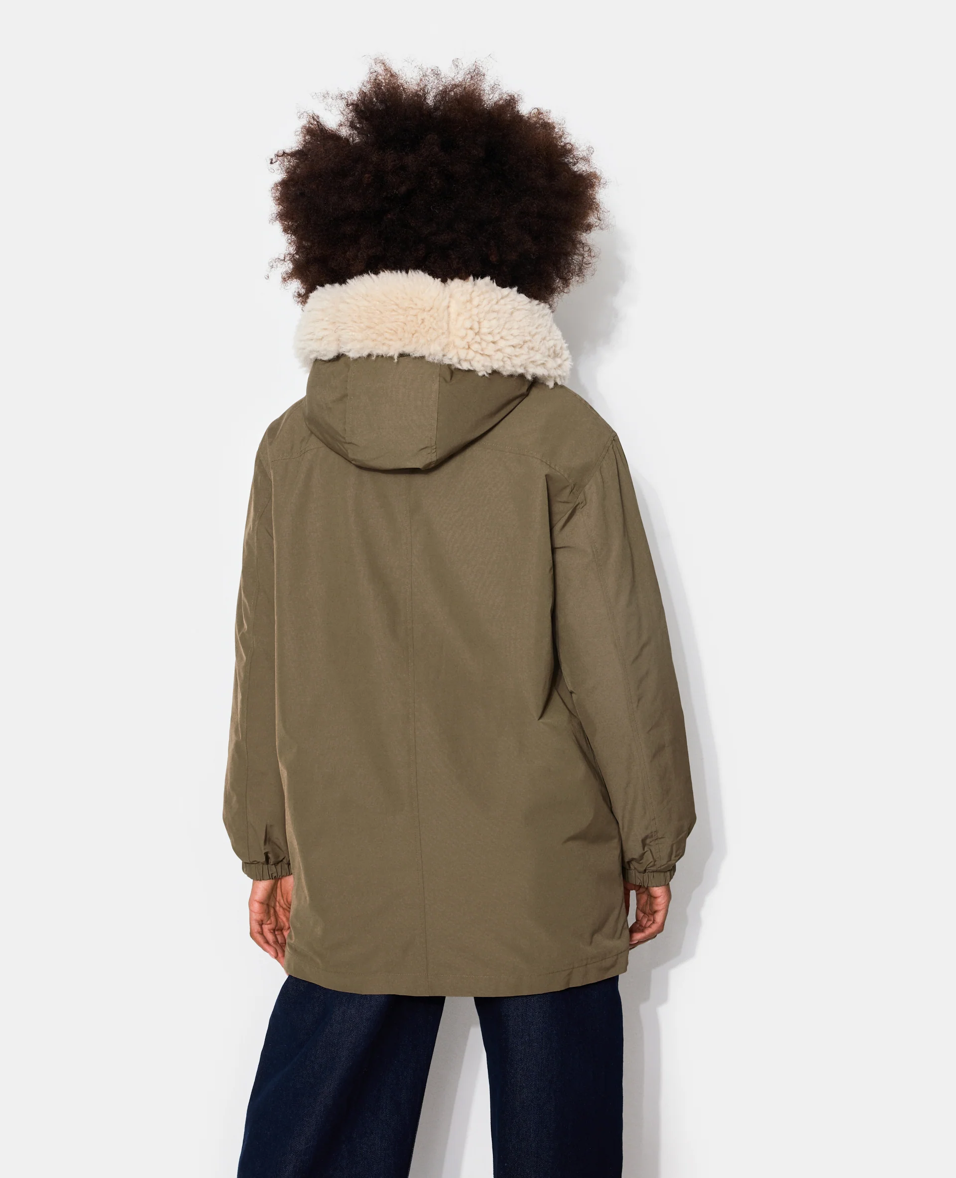 Parka doublée fourrure avec capuche - Image 6