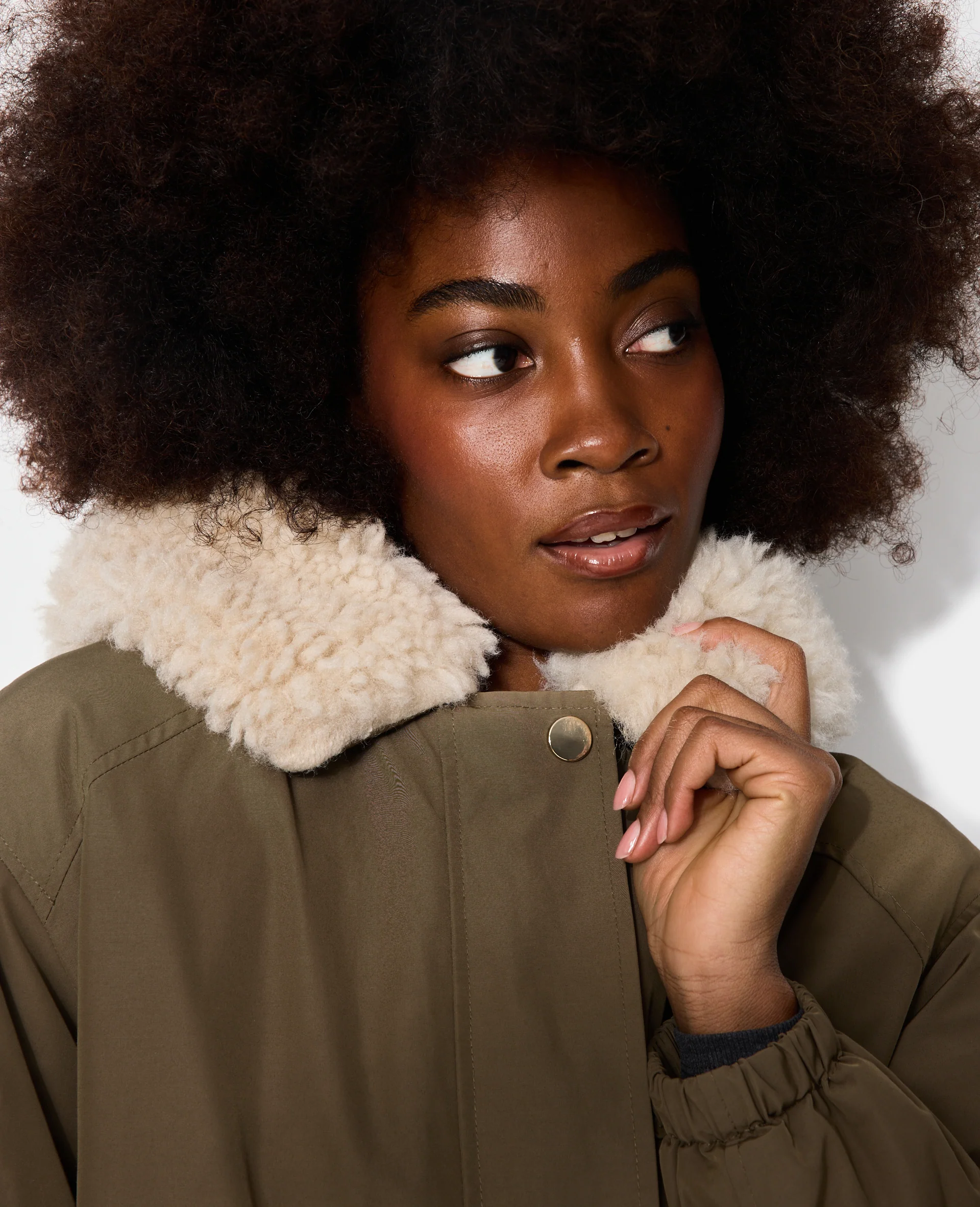 Parka doublée fourrure avec capuche - Image 7