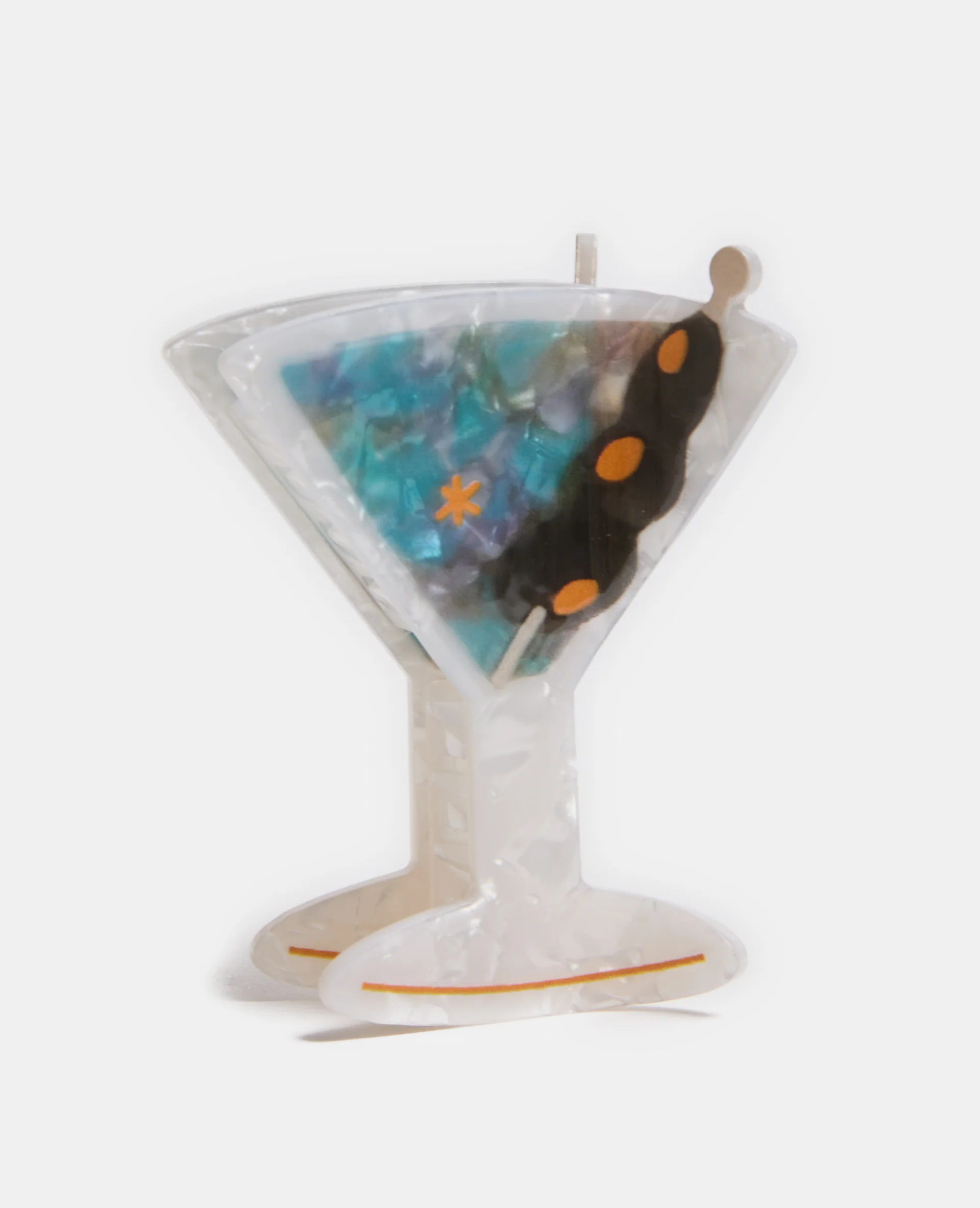Pince crocodile cocktail effet nacre - Image 4