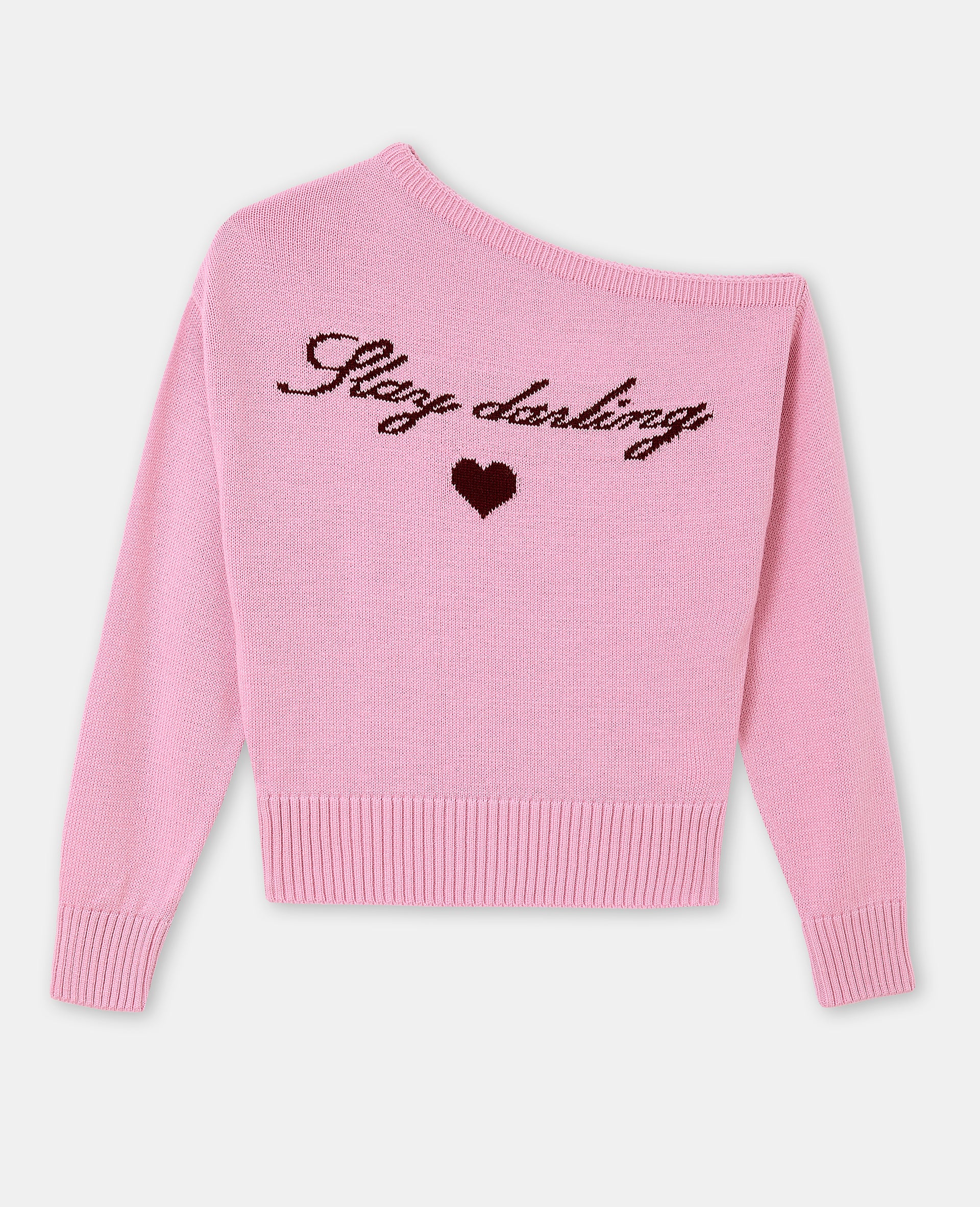 Pull asymétrique avec écriture poitrine - Image 4