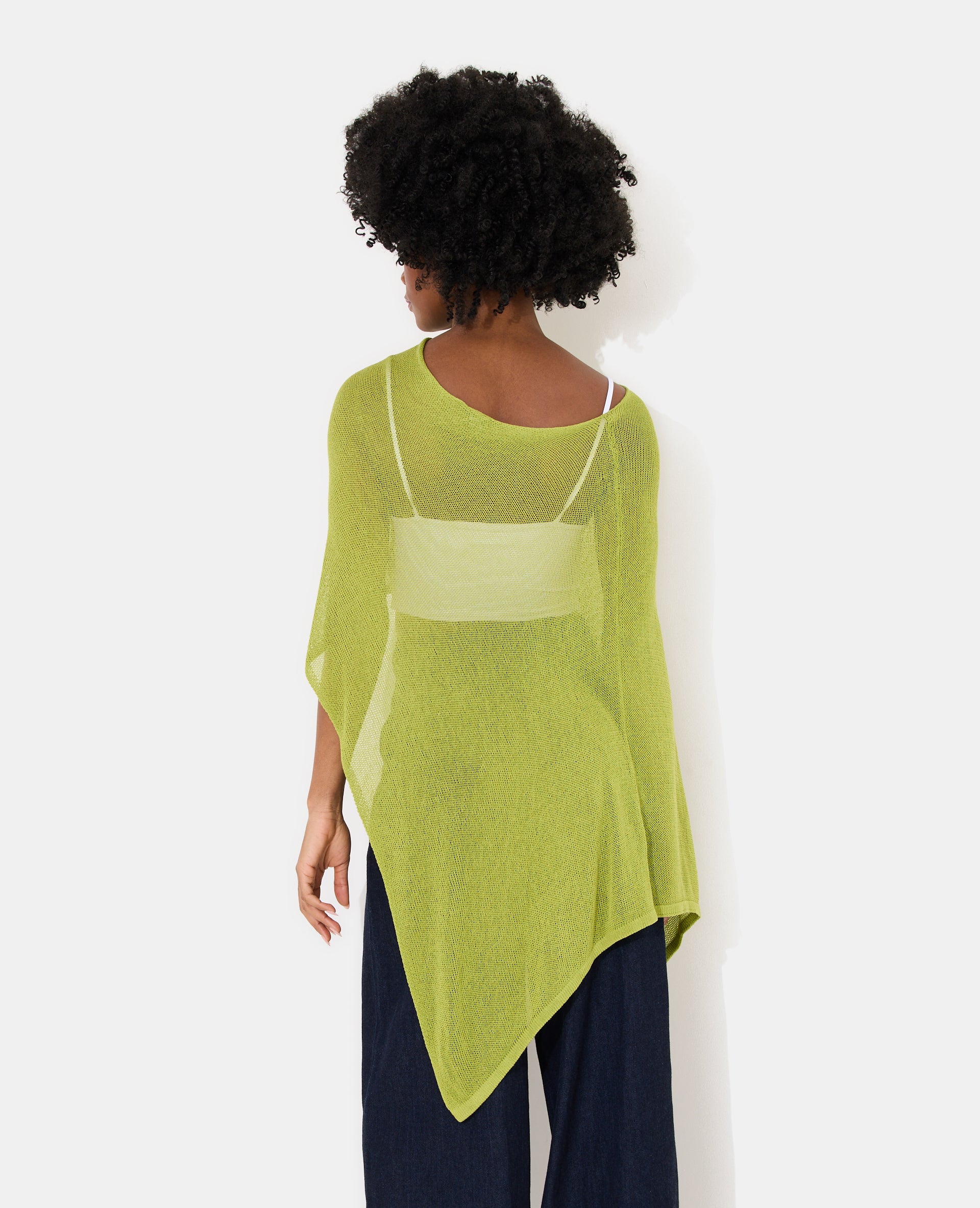Pull châle asymétrique en maille ajourée - Image 6