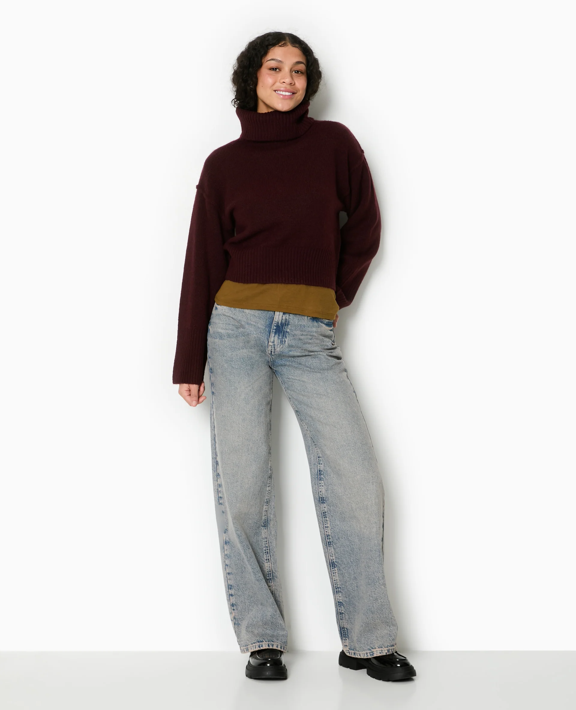 Pull col boule avec manches larges - Image 2