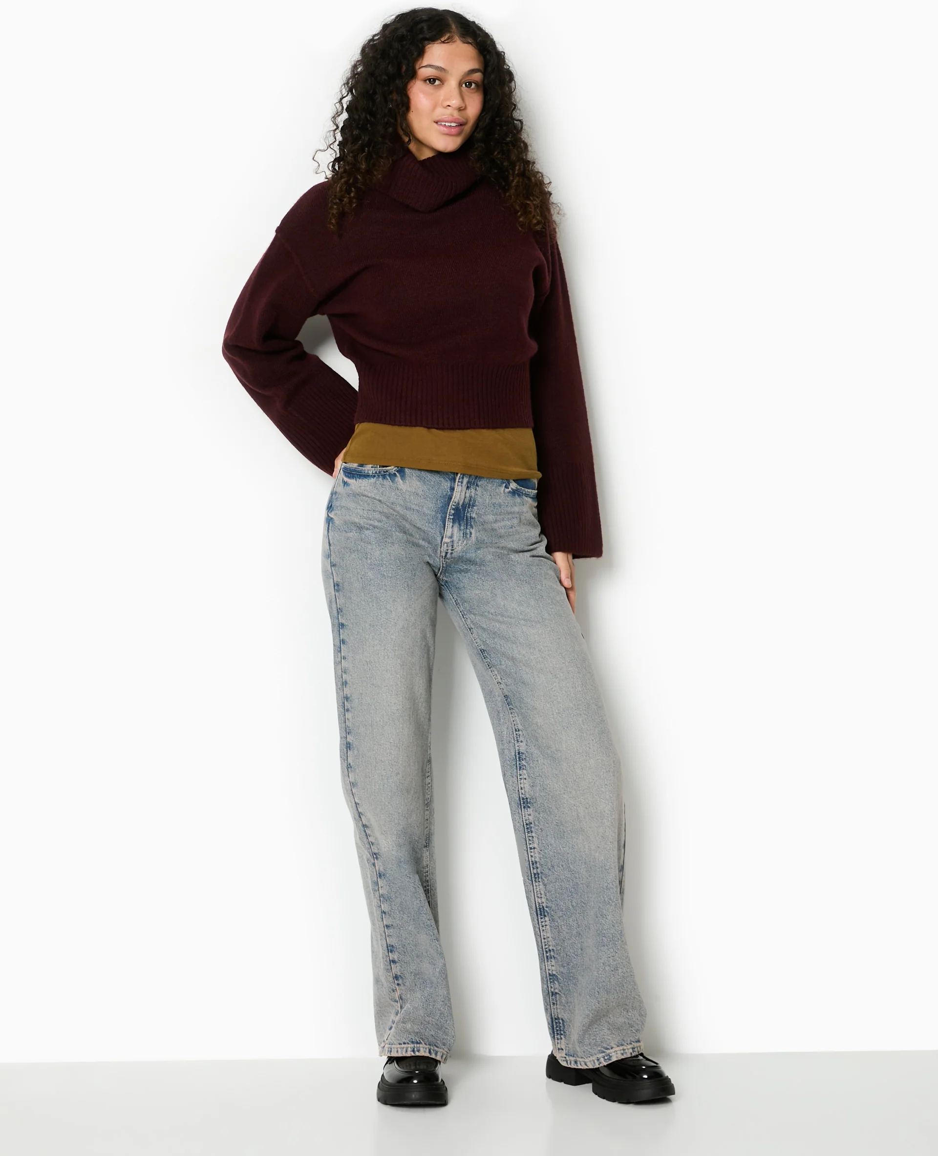 Pull col boule avec manches larges - Image 5
