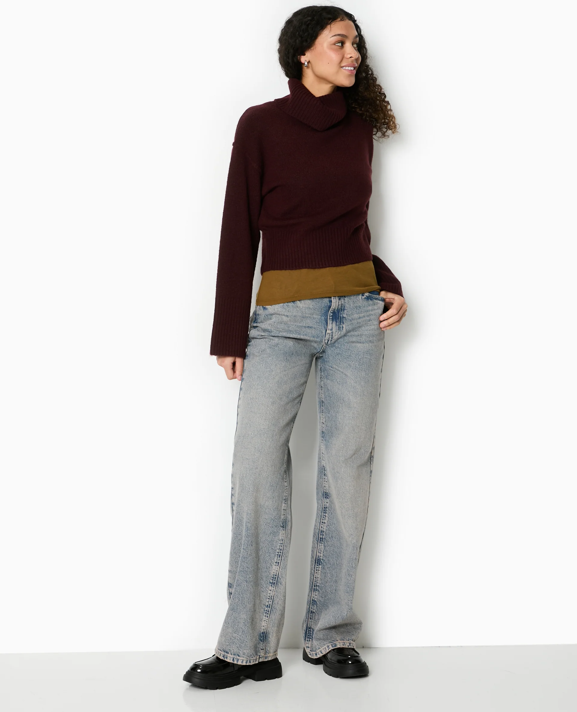 Pull col boule avec manches larges - Image 7