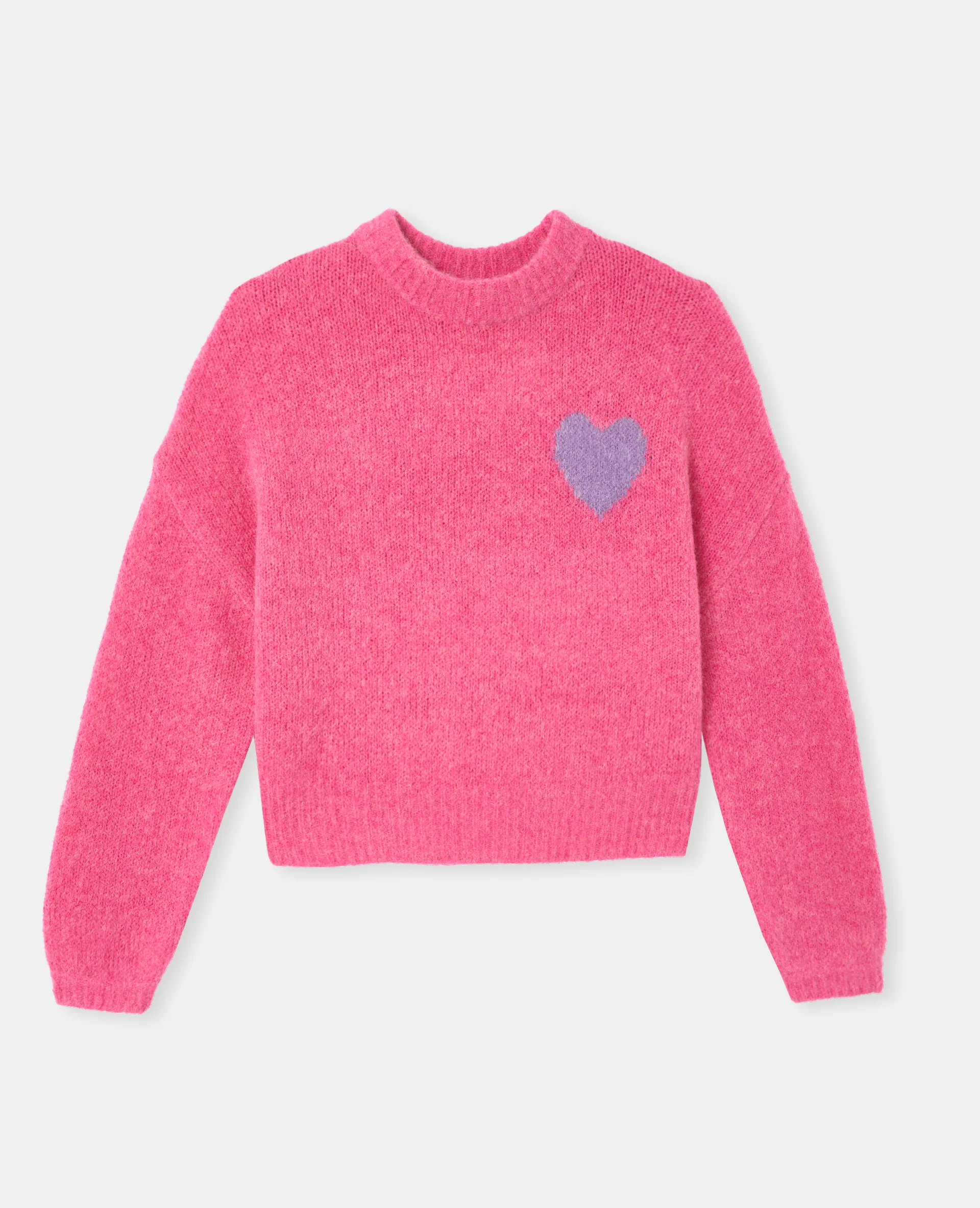 Pull contenant mohair et laine avec cœur - Image 4