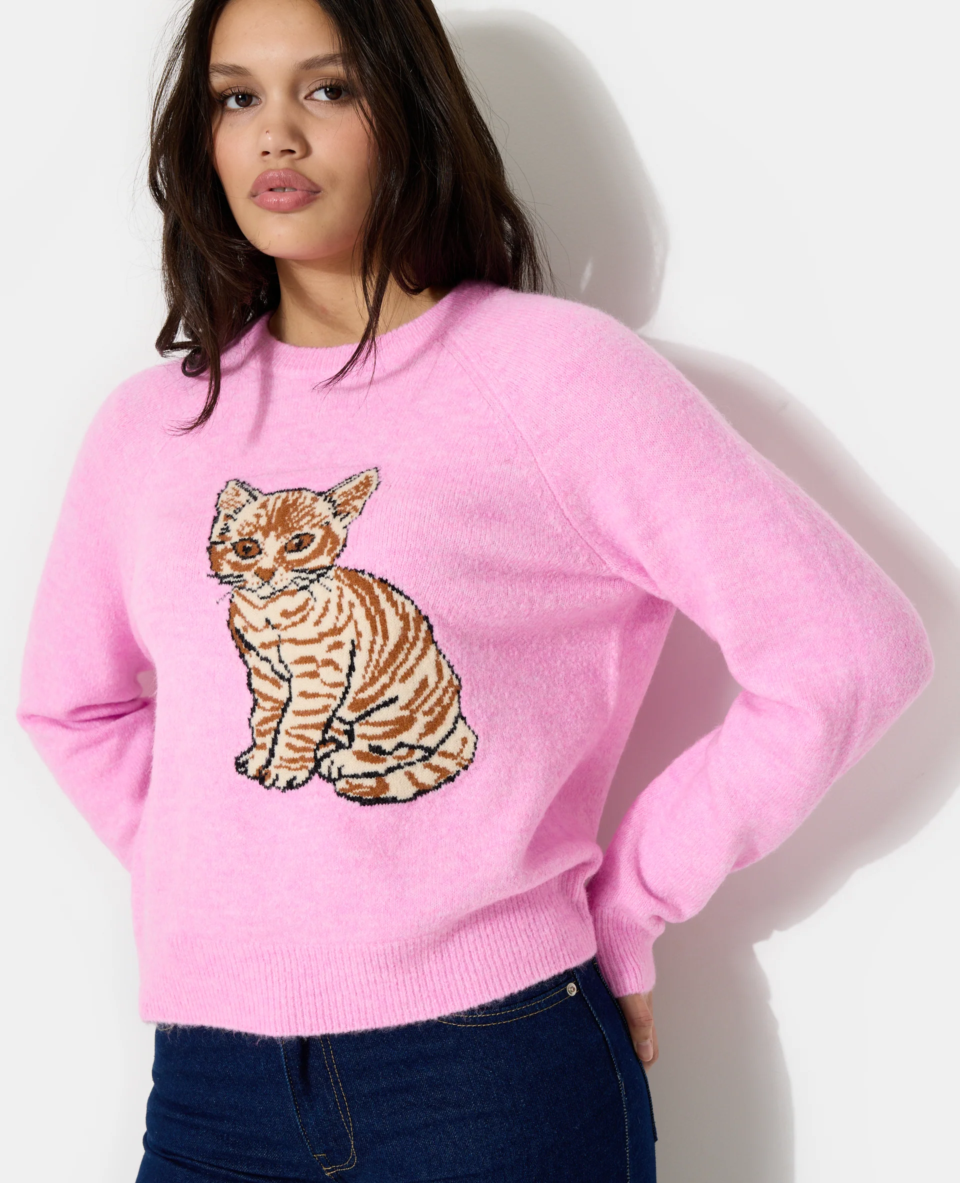 Pull en maille avec chaton - Image 2