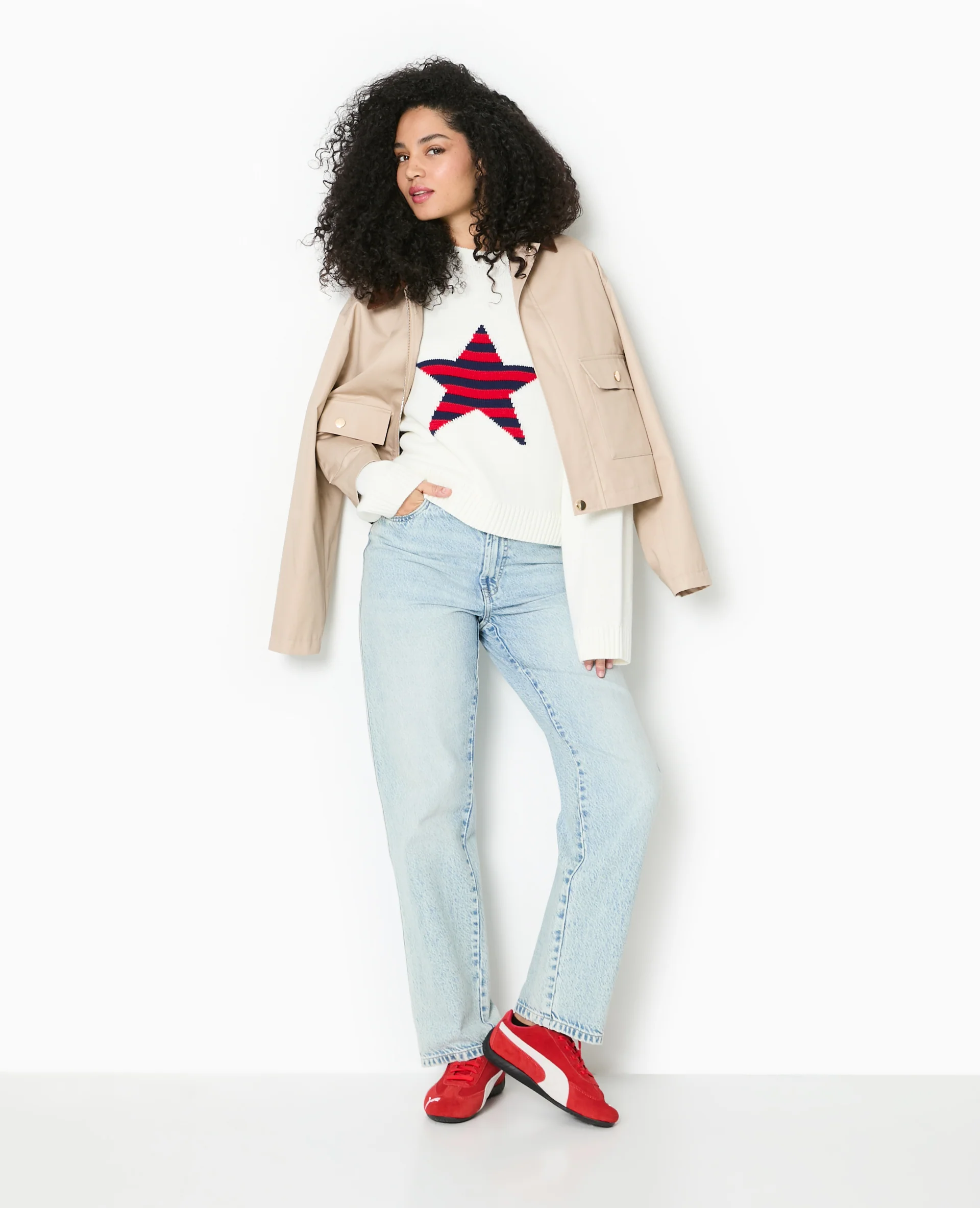 Pull en maille avec étoile - Image 2