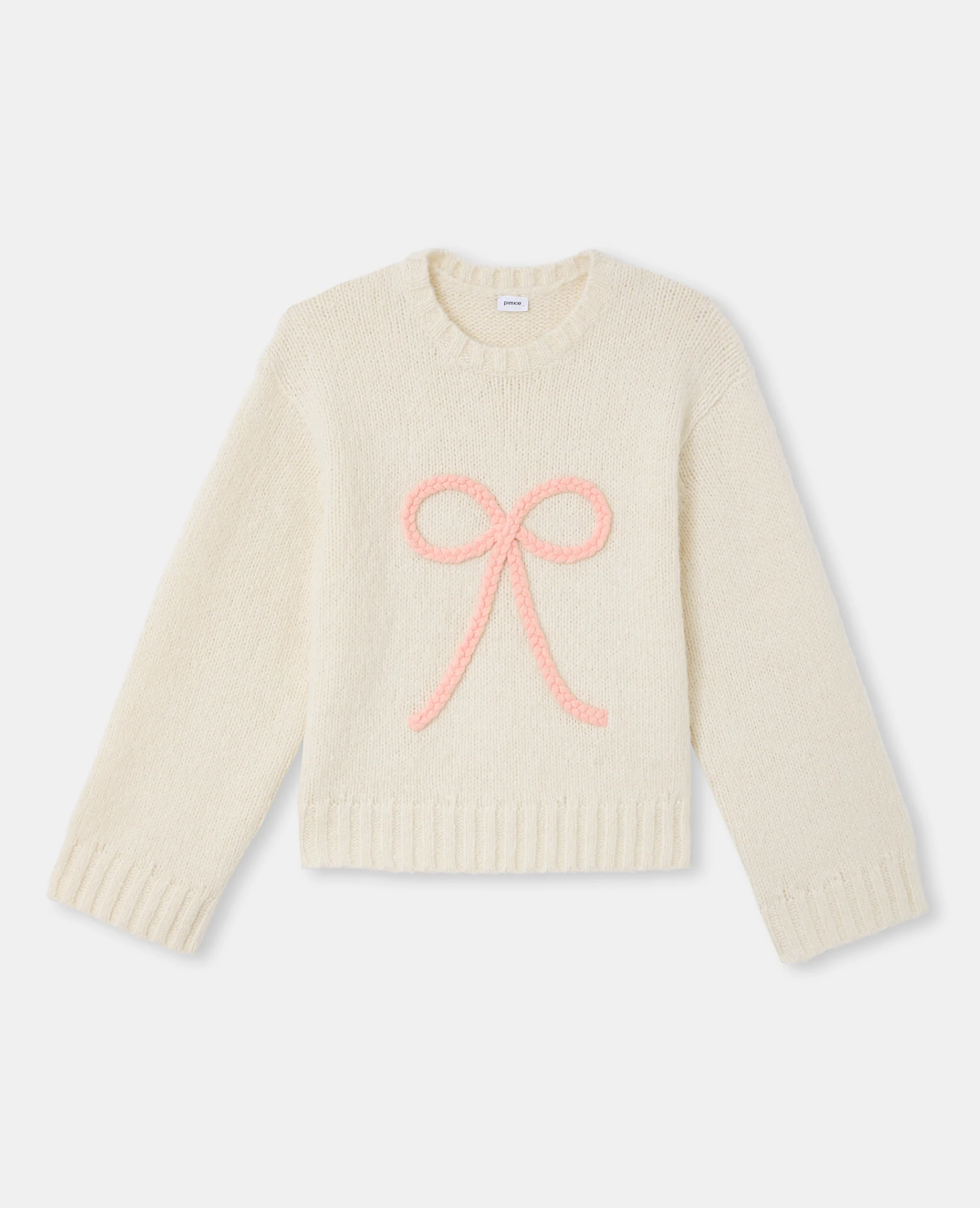 Pull en maille avec nœud - Image 4