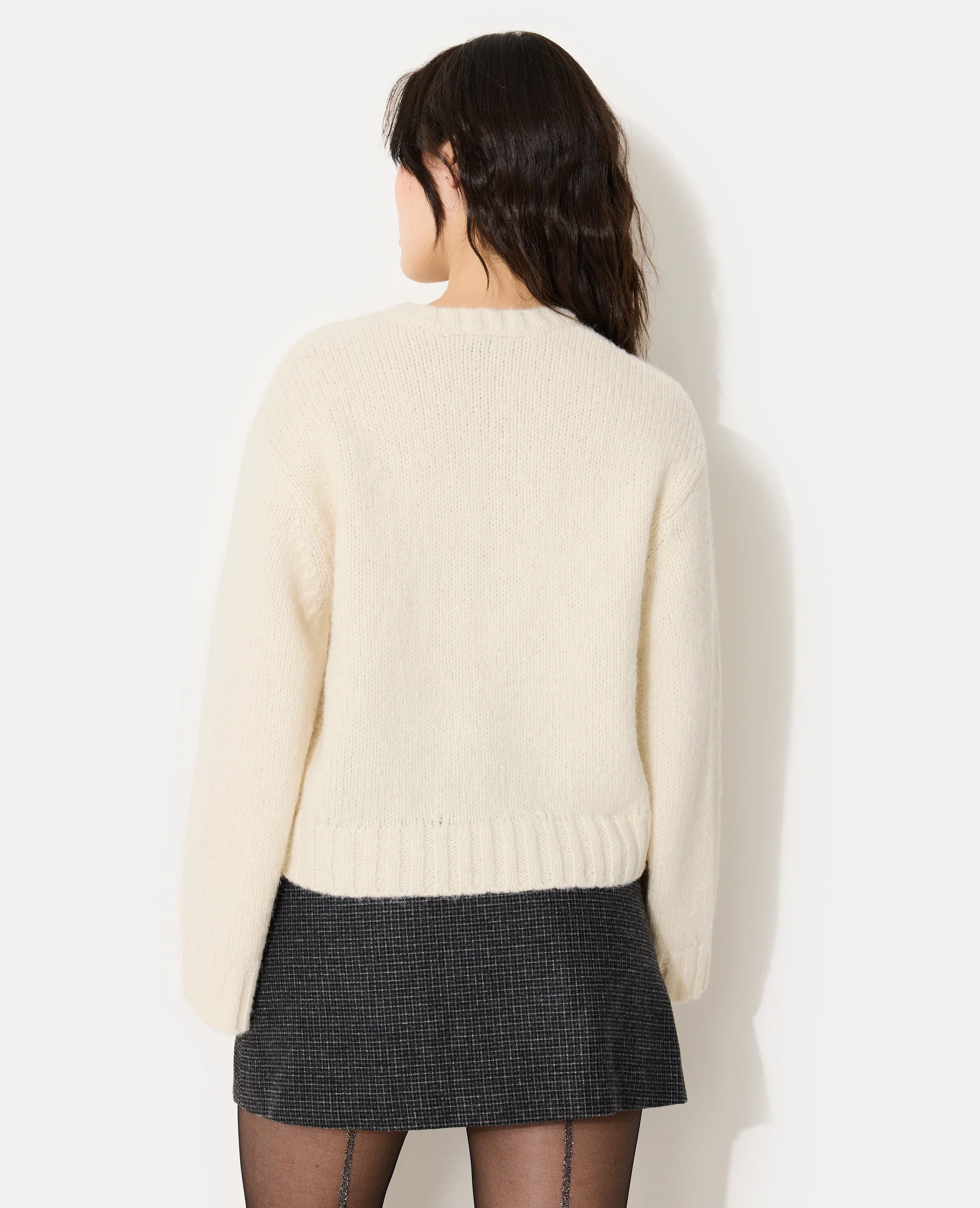 Pull en maille avec nœud - Image 6