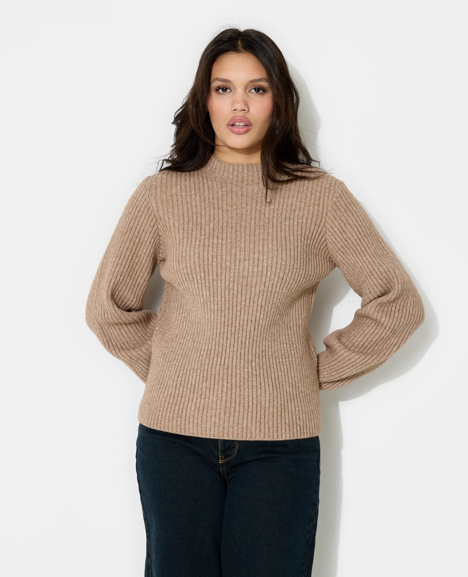 Pull en maille côtelée avec inscription dos - Image 5