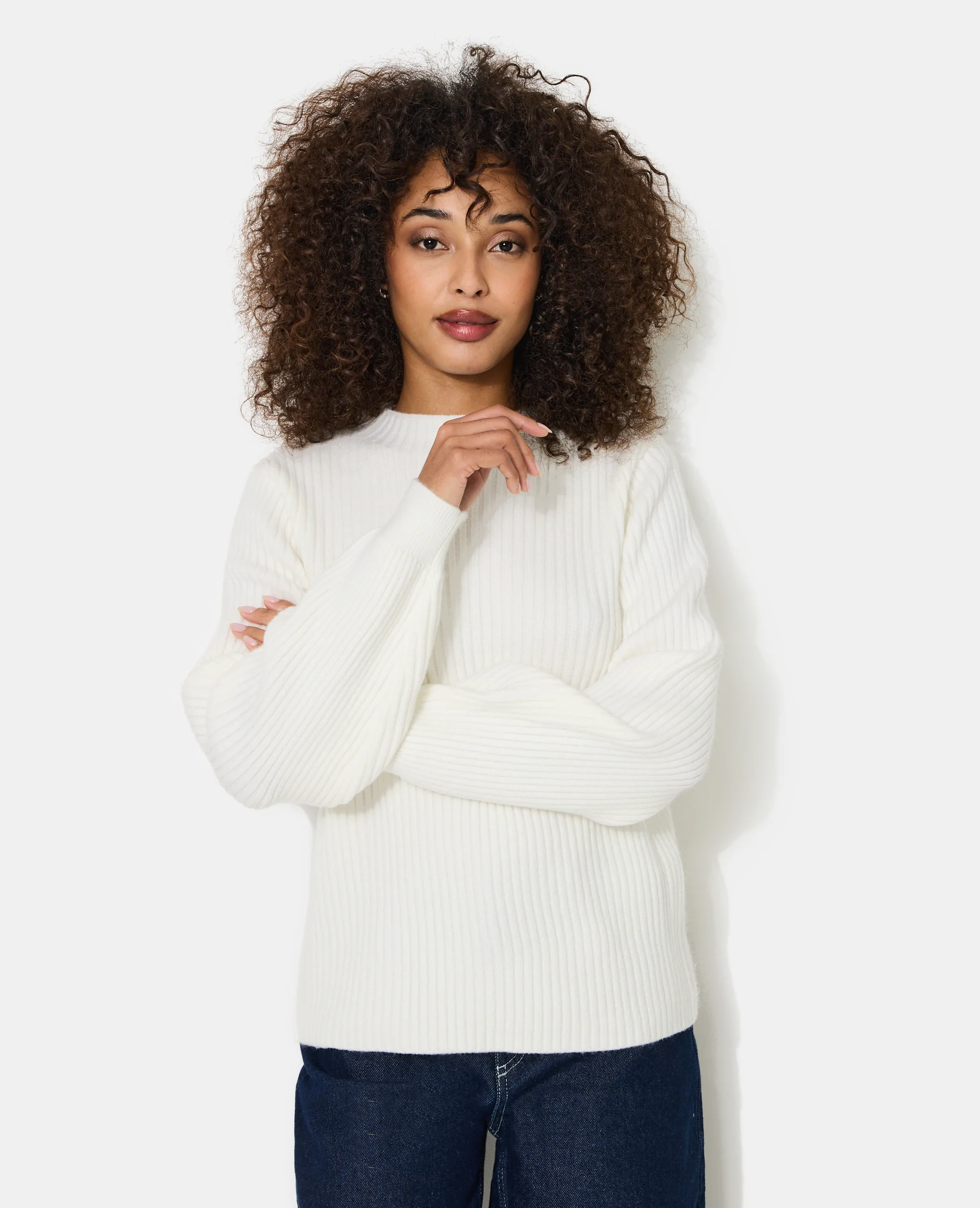 Pull en maille côtelée avec jacquard dos - Image 6